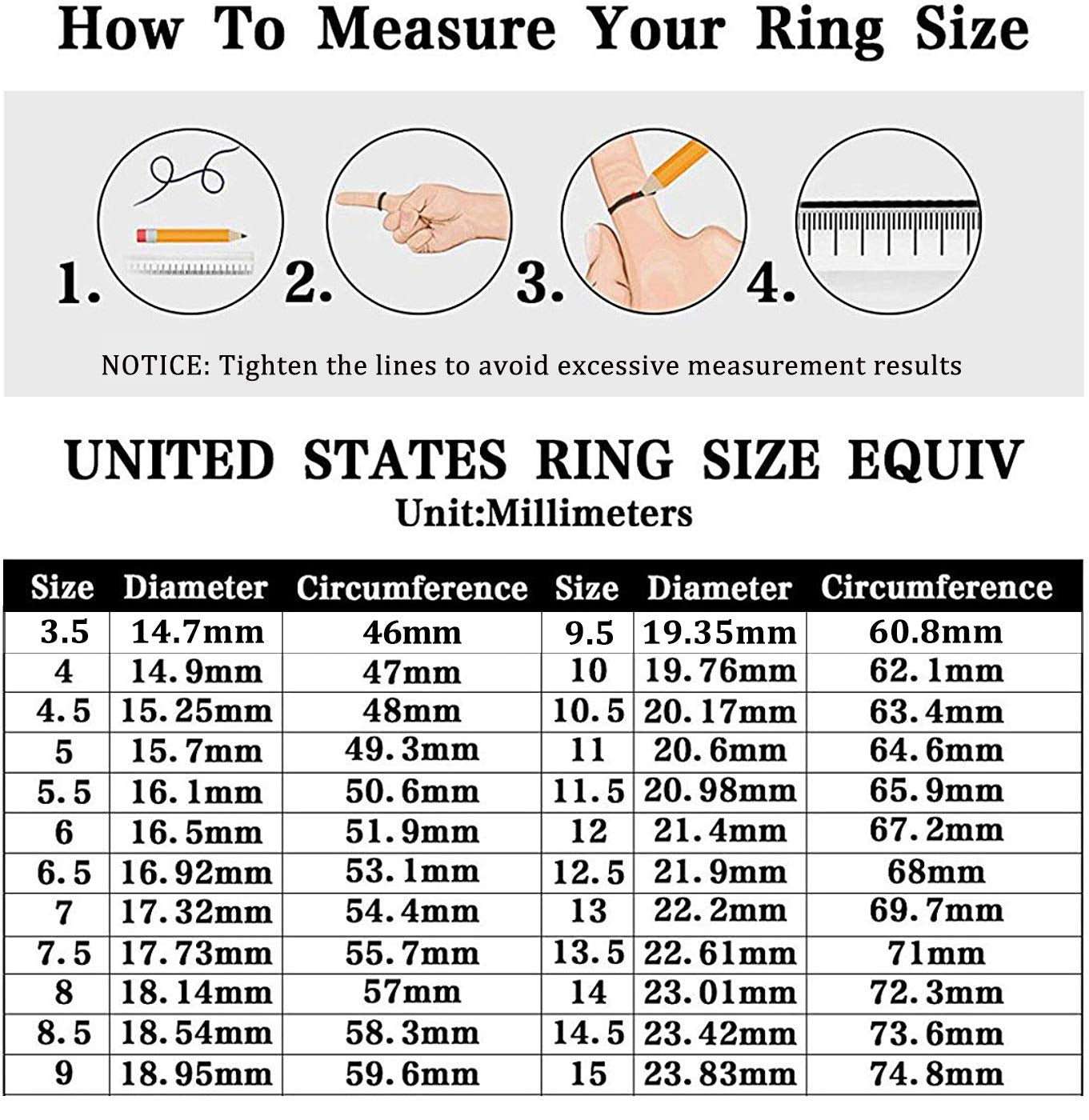 TIGRADE 4CT Engagement Ring for Women Radiant Cut Cubic Zirconia Wedding Band CZ Promise Anniversary Ring Size 3-13, Silver, Size 10