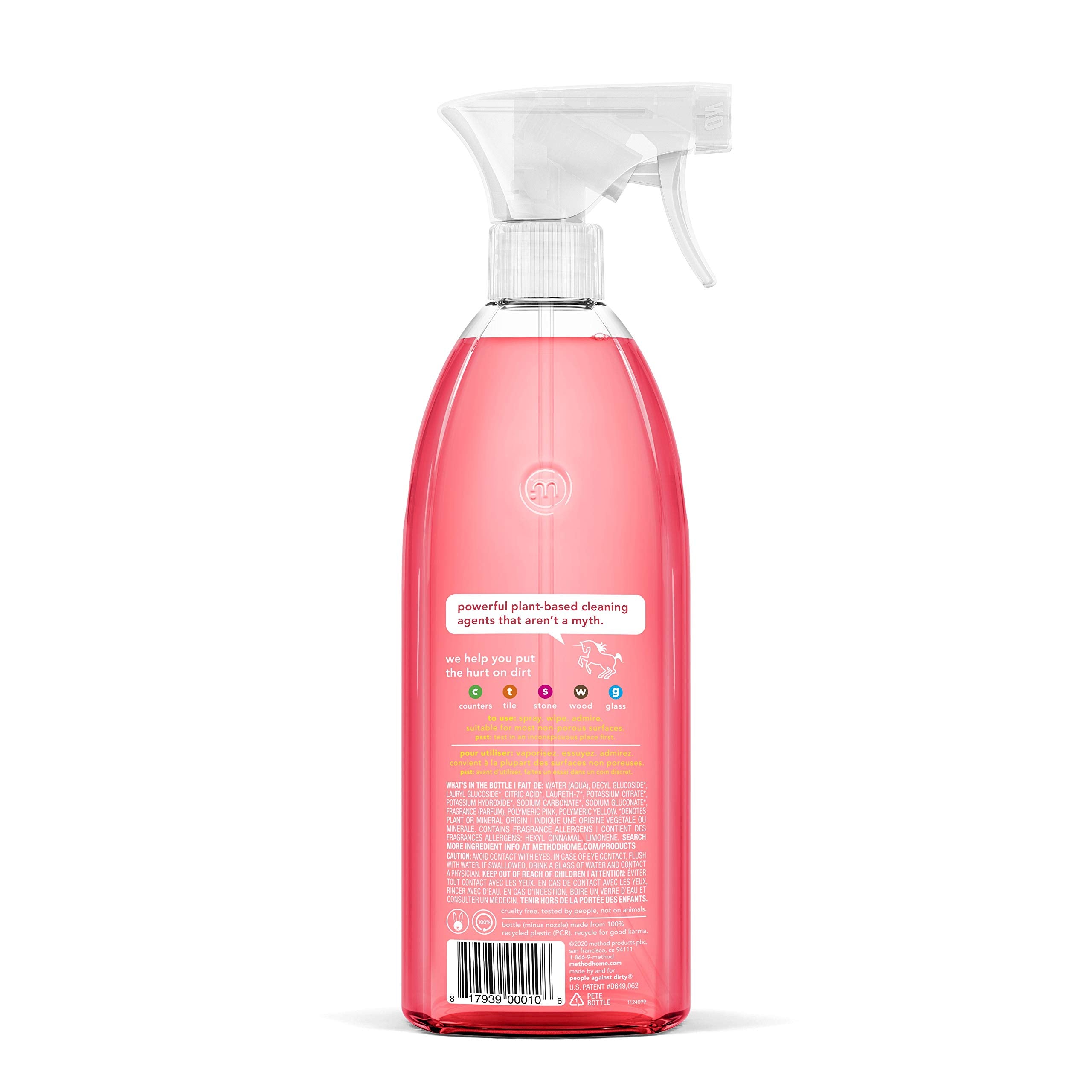 Method All-Purpose Cleaner, Pink Grapefruit, 28 Fl Oz (Pack of 1)