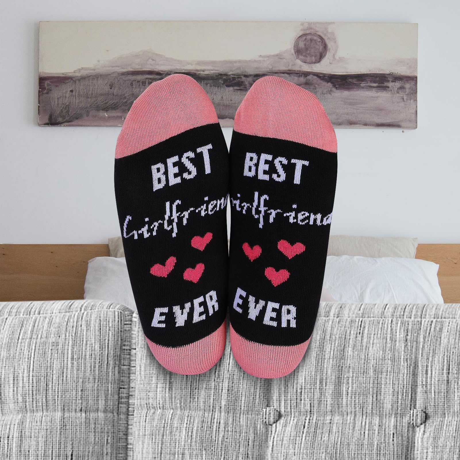 Birthday Gifts For Women, Christmas Socks Gifts For Her, Best Girlfriend Ever Socks Novelty Funny Socks, Unique Gifts Idea