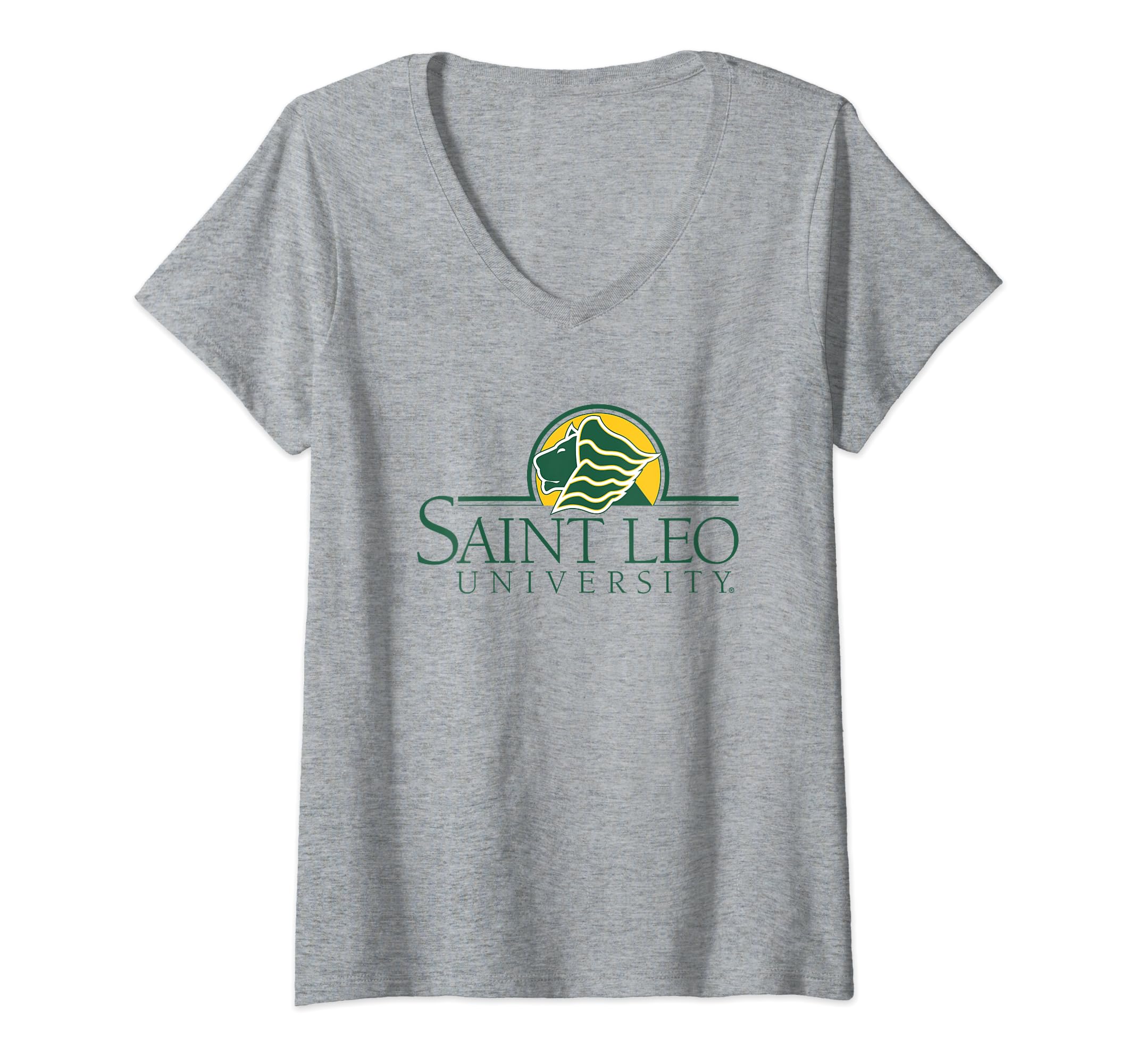 Womens St. Leo Lions Icon Officially Licensed V-Neck T-Shirt