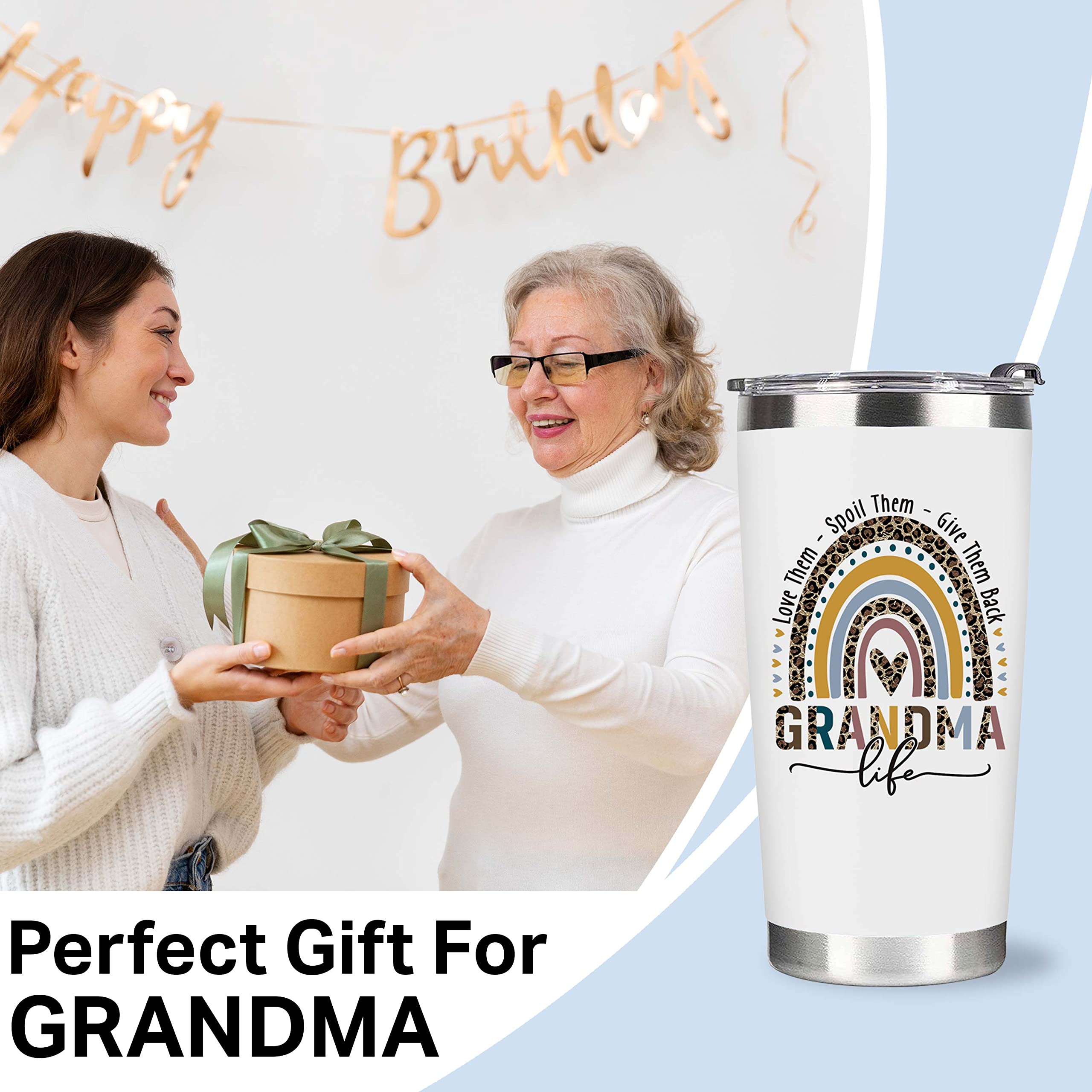 Christmas Gifts for Grandma from Grandkids - Best Grandma Gifts Ideas - Birthday Gifts for Grandma, Grandma Birthday Gifts, Gifts for Grandma Birthday, Gifts Ideas for Grandma - Grandma Tumbler 20Oz