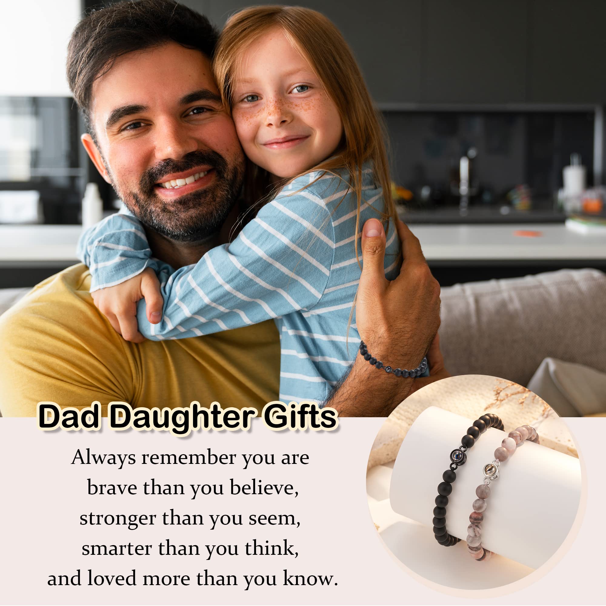 LAVEIR Dad Gifts from Daughter, Valentines Happy Fathers Christmas Day Stocking Stuffers Gifts for Daughter Dad Daddy Who Want Nothing Birthday Gifts from Daughter and Dad Gifts