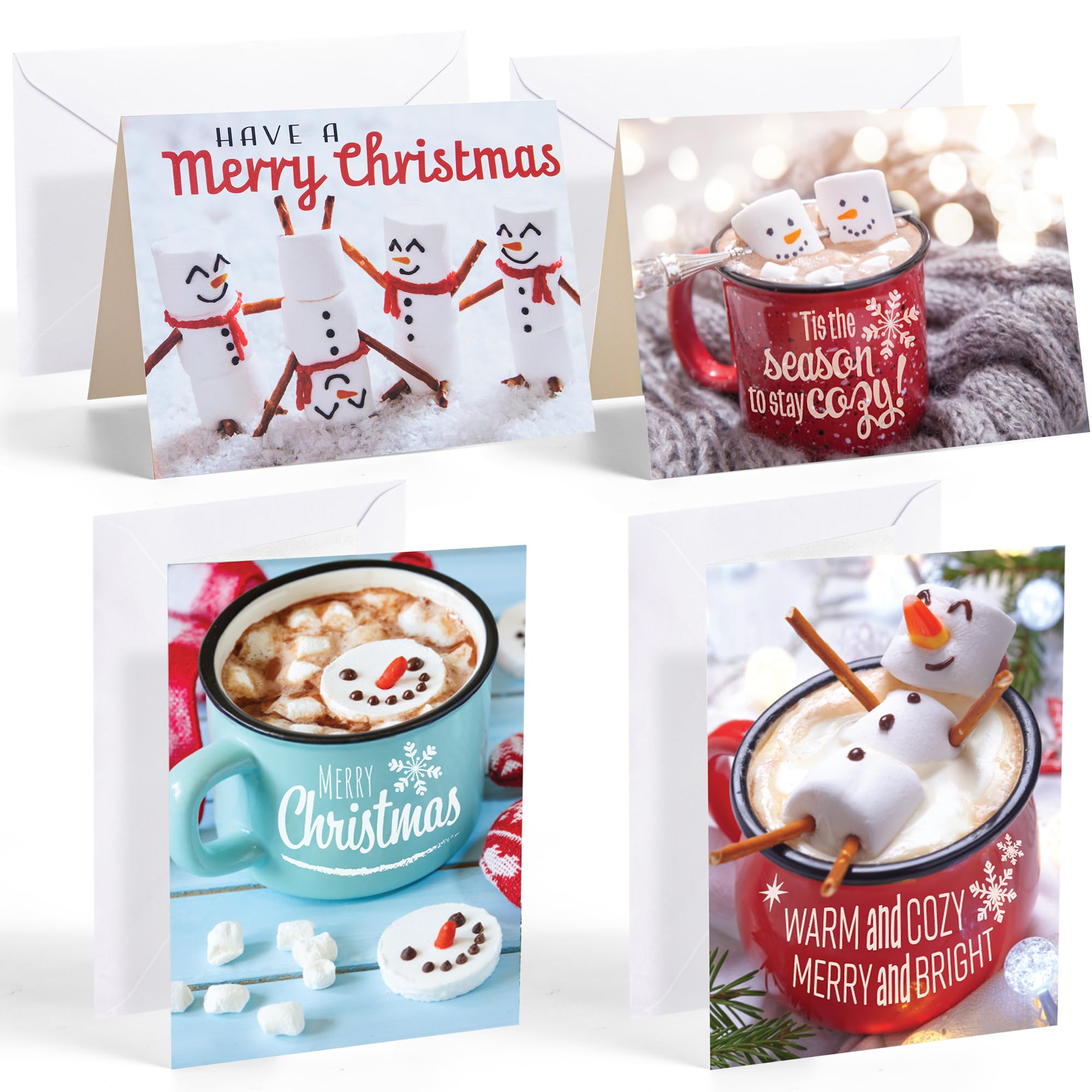 JOYIN 72 PCS Christmas Holiday Greeting Cards with Envelopes for Winter Xmas Season Merry Christmas Cards, Winter Animal Collection, Wintertime Gifts Cards