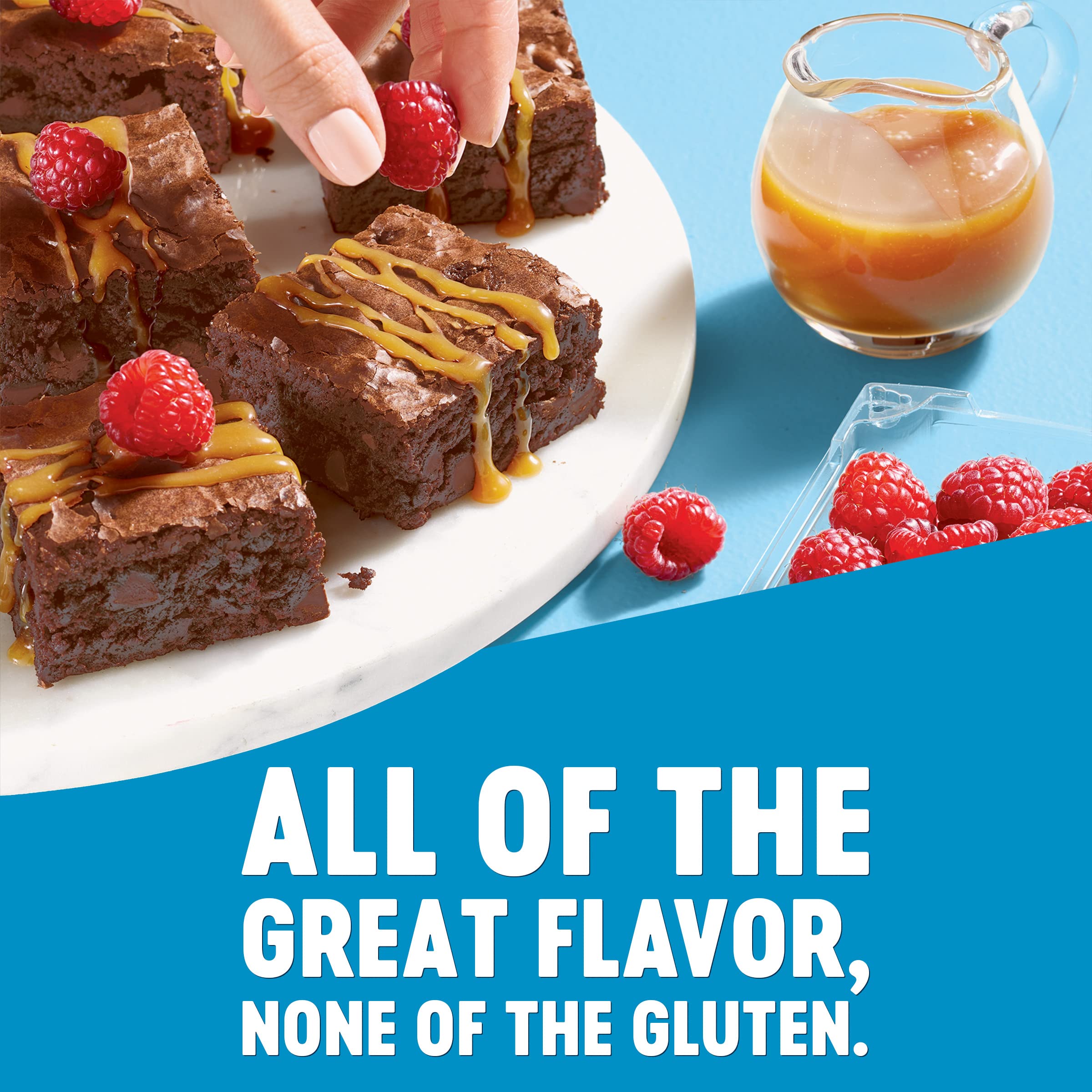 Krusteaz Gluten Free Double Chocolate Brownie Mix, Includes Chocolate Chips, Certified GF, Gluten Free Baking Mix, 20-ounce Boxes (Pack of 8)