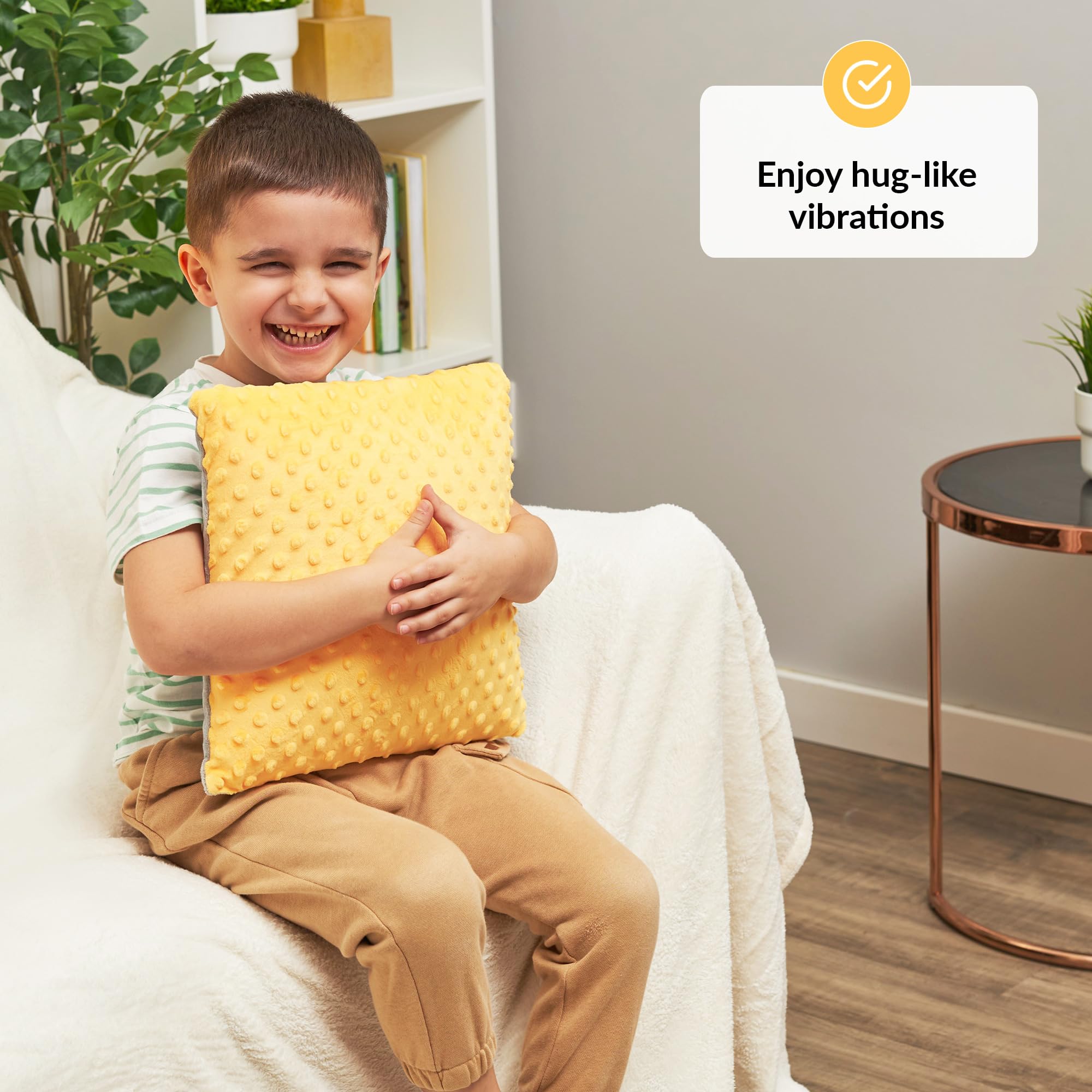 ODOXIA Vibrating Pillow for Autistic Kids | Sensory Pillow for Kids & Adults | Relaxing, Huggable Feeling | Sensory Vibration | Vibrating Items for Autism | 2 AA Batteries Required