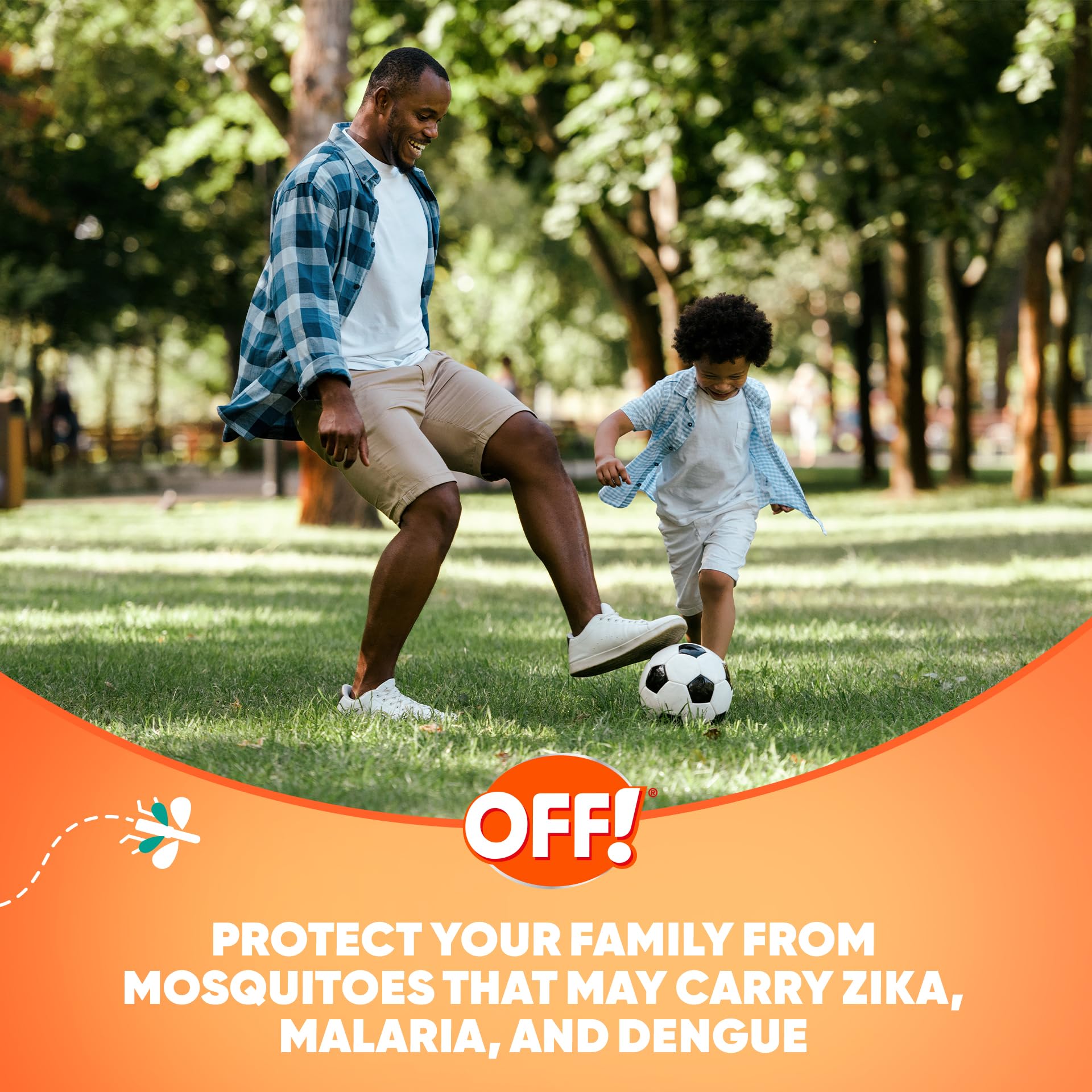 OFF! Family Care Insect & Mosquito Repellent Spritz, Bug Spray Containing 7% DEET, Unscented Repellent with Aloe Vera Protects Against Mosquitoes, 9 Oz