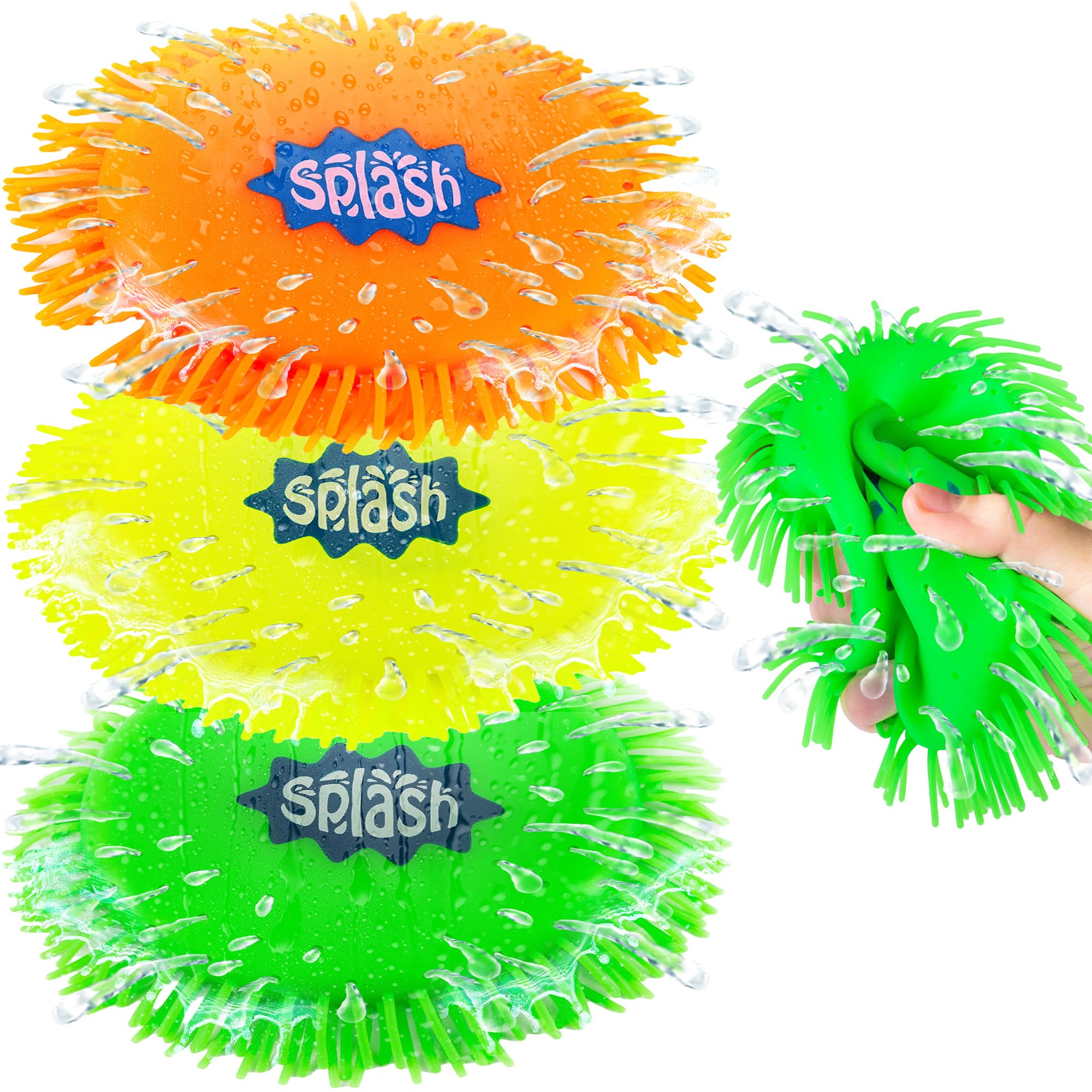 ArtCreativity Splash Water Flying Disc Toys, Set of 3, Water Splashing Frisbee for Kids in 3 Bright Colors, Backyard Games and Outdoor Summer Toys, Water Toys for Kids and Adults