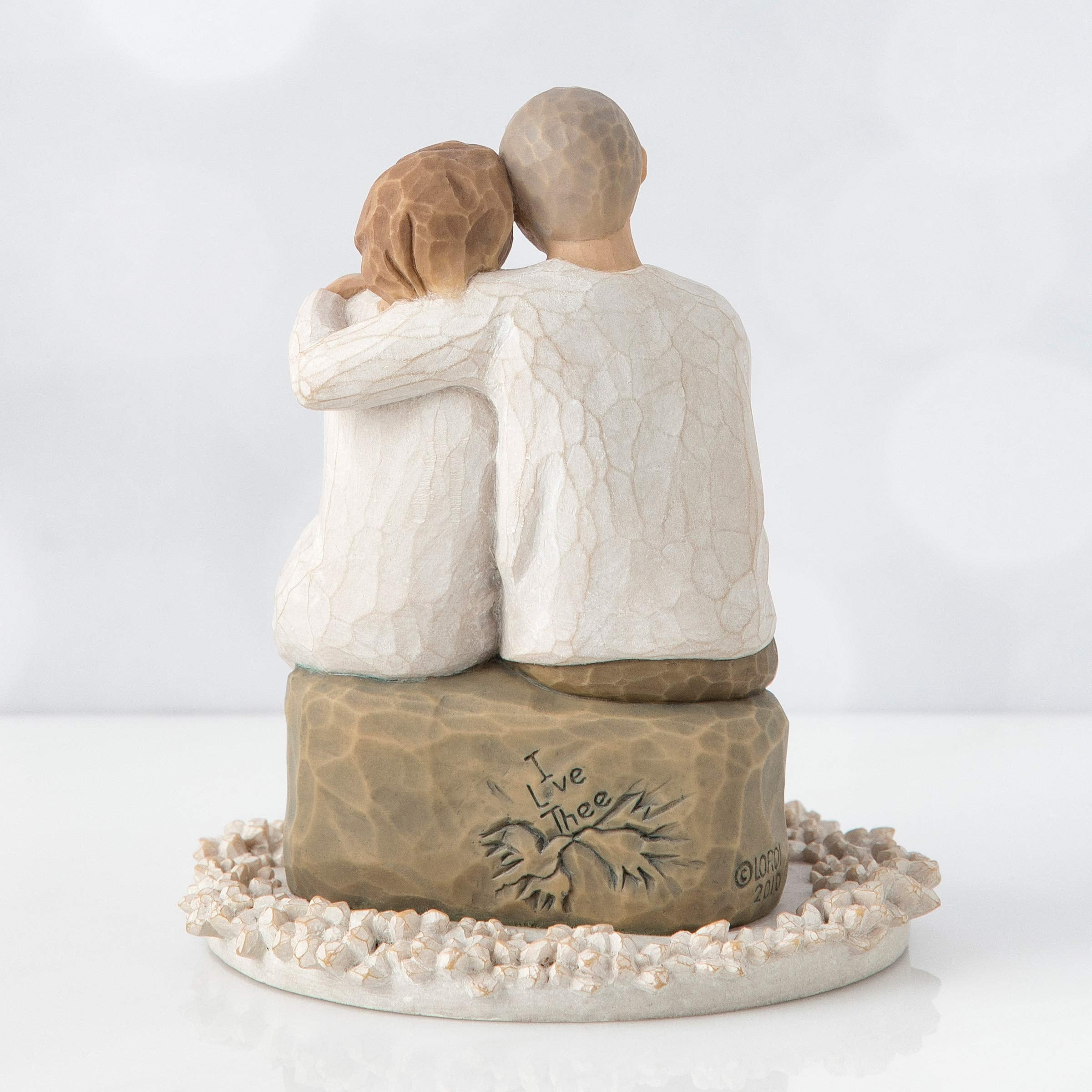 Willow Tree Anniversary, Sculpted Hand-Painted Cake Topper