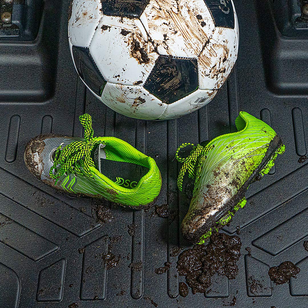 SMARTLINER Custom Fit Floor Mats 2 Row Liner Set Black Compatible with 2018-2023 Volkswagen Tiguan - All Models