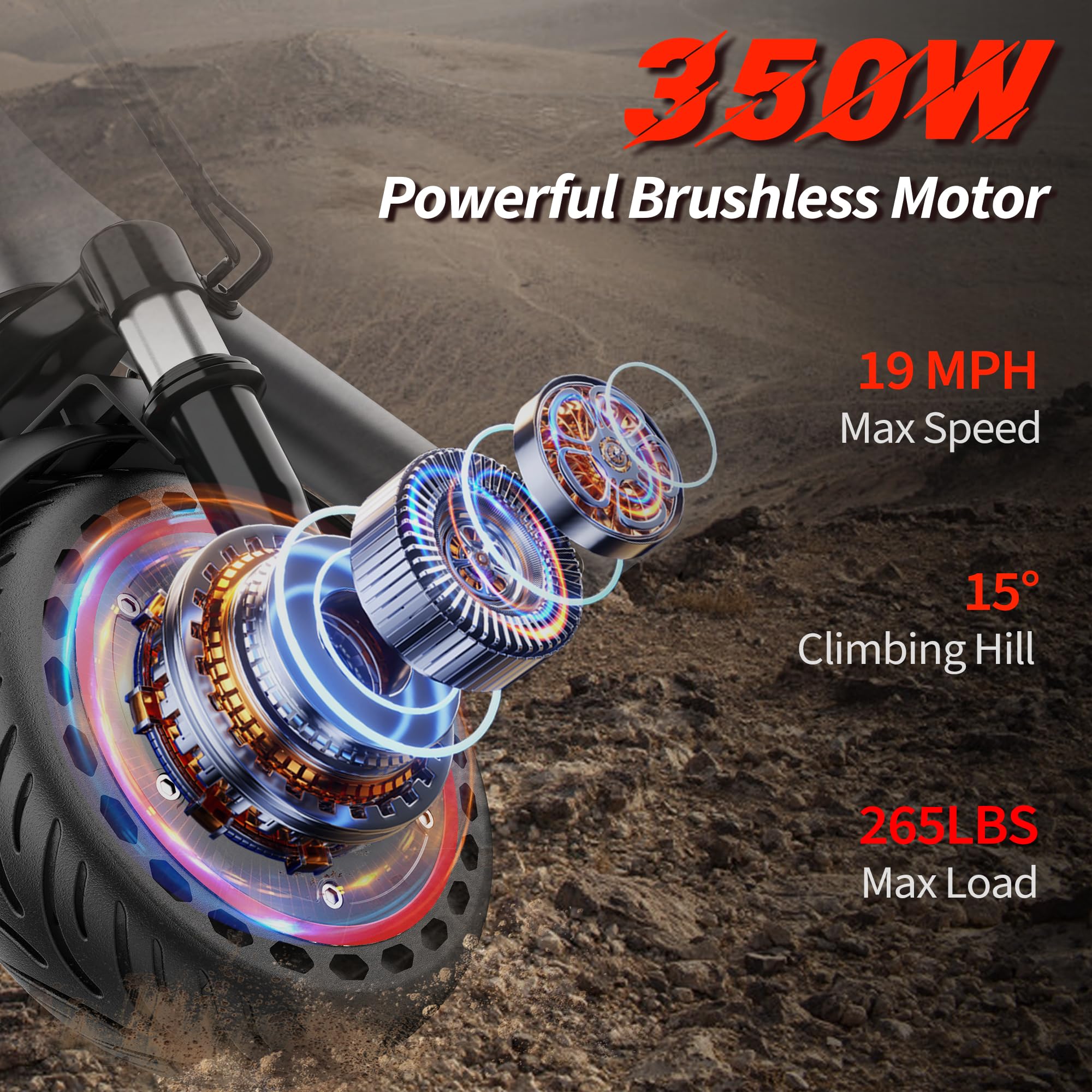 WERHY 10''/8.5'' Electric Scooter with Dual Suspension, 500/350W Powerful Motor, 22/19MPH Top Speed, 25/22/16 Miles Long Range, Folding E Scooter with Dual Braking for Teens and Adults