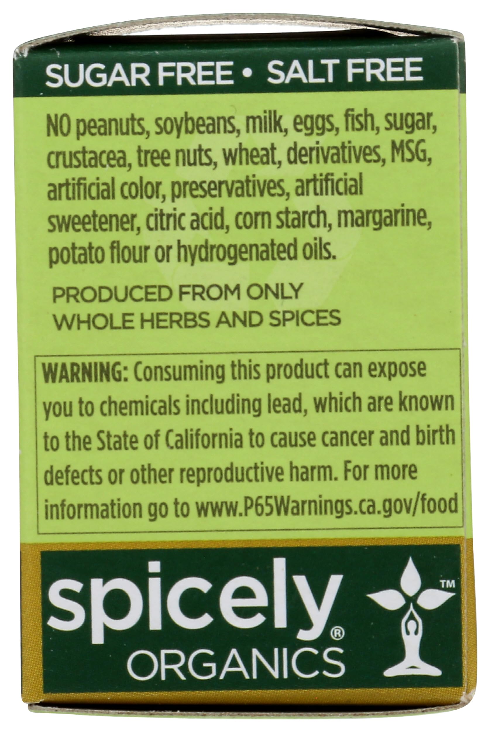 SPICELY Organic Ground Mustard, 0.4 OZ