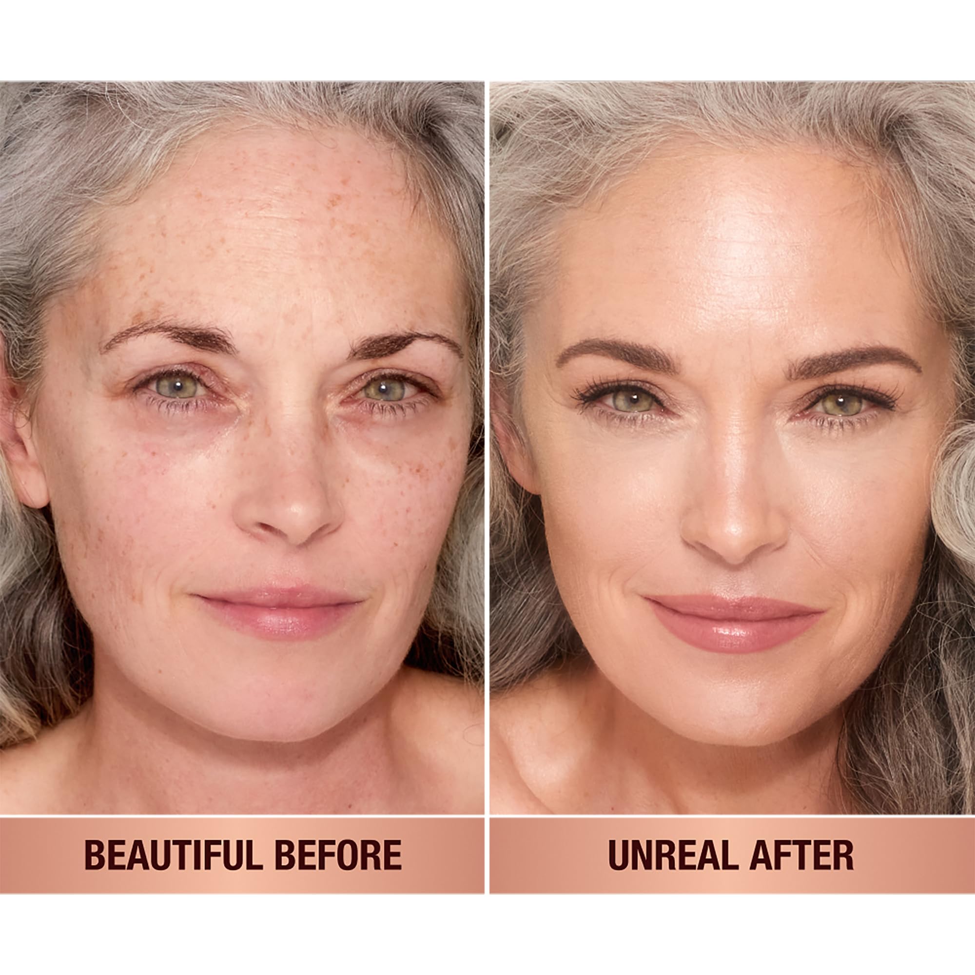 Charlotte Tilbury Unreal Skin Tint & Sheer Glow Hydrating Foundation Stick - Cream Foundation Makeup with Sheer-to-Light Coverage & a Buildable Formula - Blurring, Smoothing & Nourishing - 2 Fair