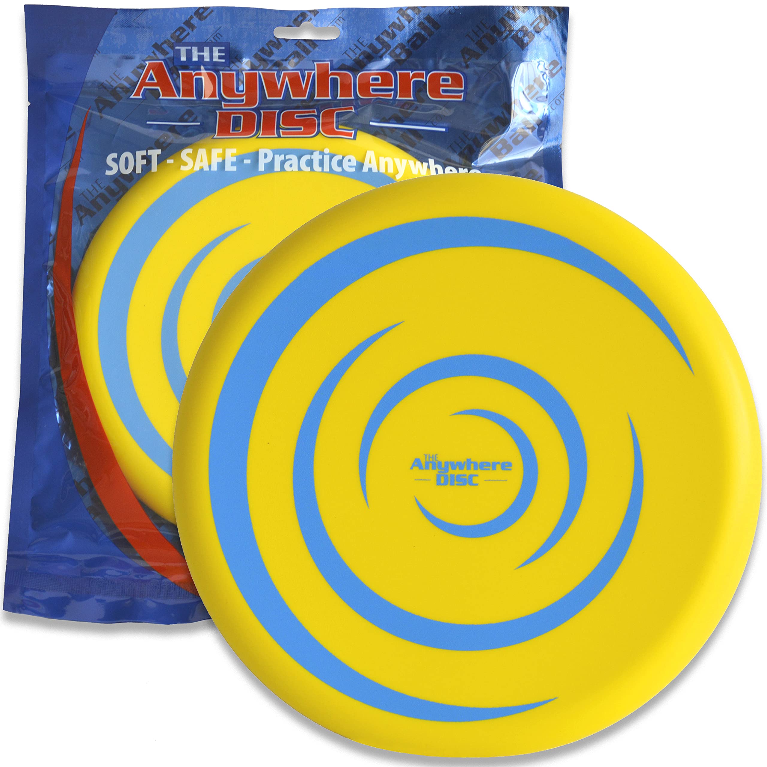 Anywhere Disc - Kids Foam Flying Disc - Super Soft for Indoor and Outdoor Use - Eight Inch Yellow