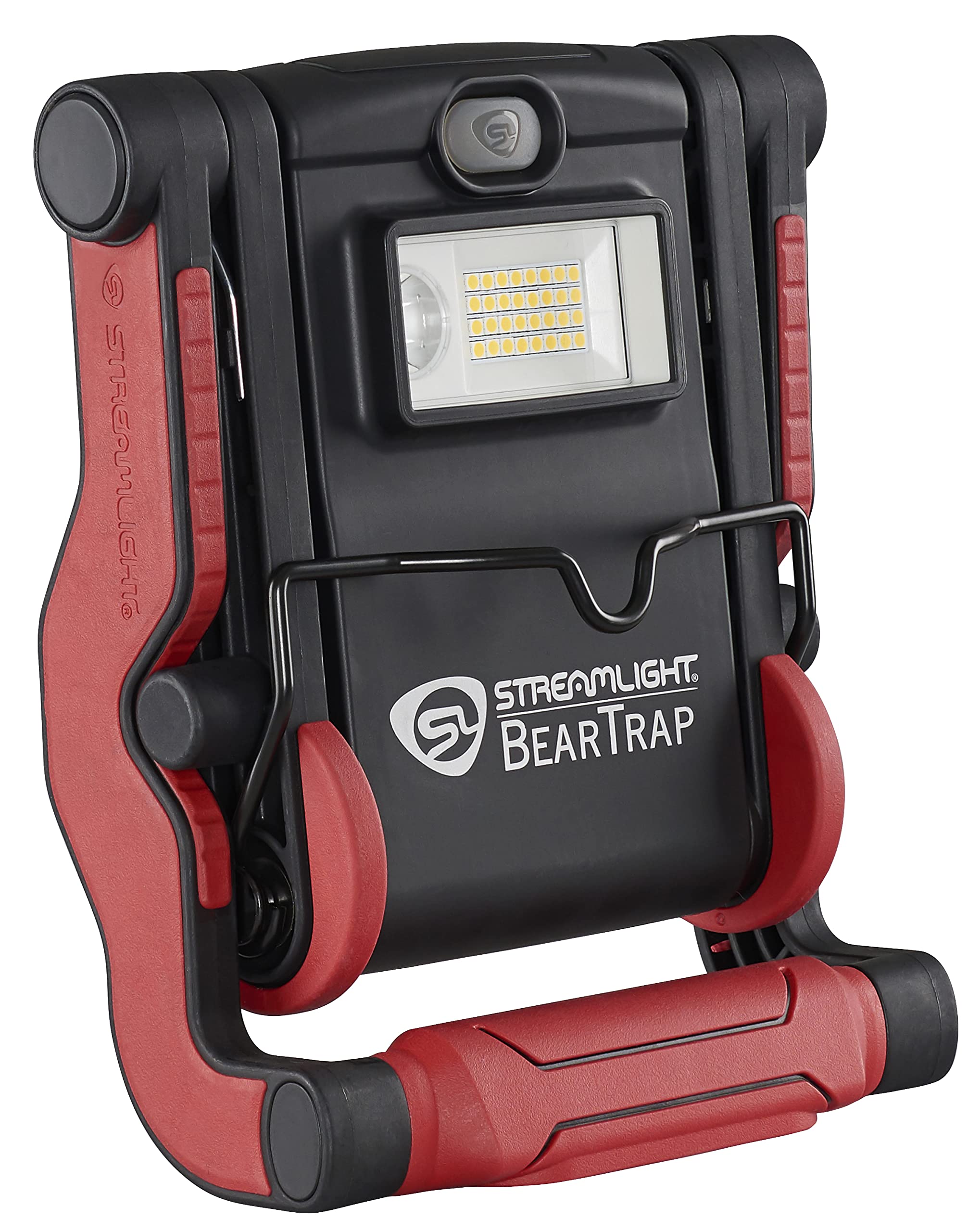 Streamlight BearTrap 61520 2000 Lumen Multi-Function Worklight with Magnetic Base and Hang Hook, 120V/100V AC, Red