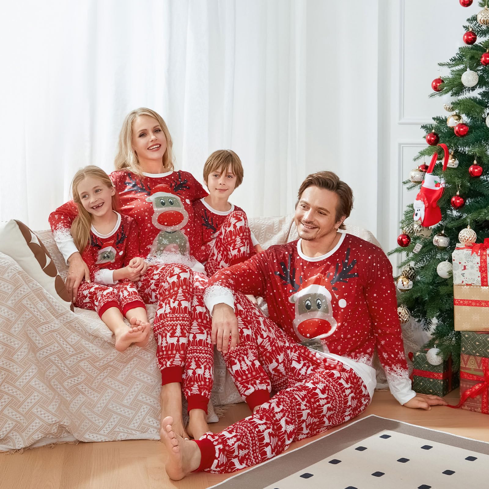 Urkutoba Matching Family Pajamas Sets Christmas Pajama Christmas Family Pajamas Matching Sets Christmas Pjs for Family (sdj14-Men, Large)