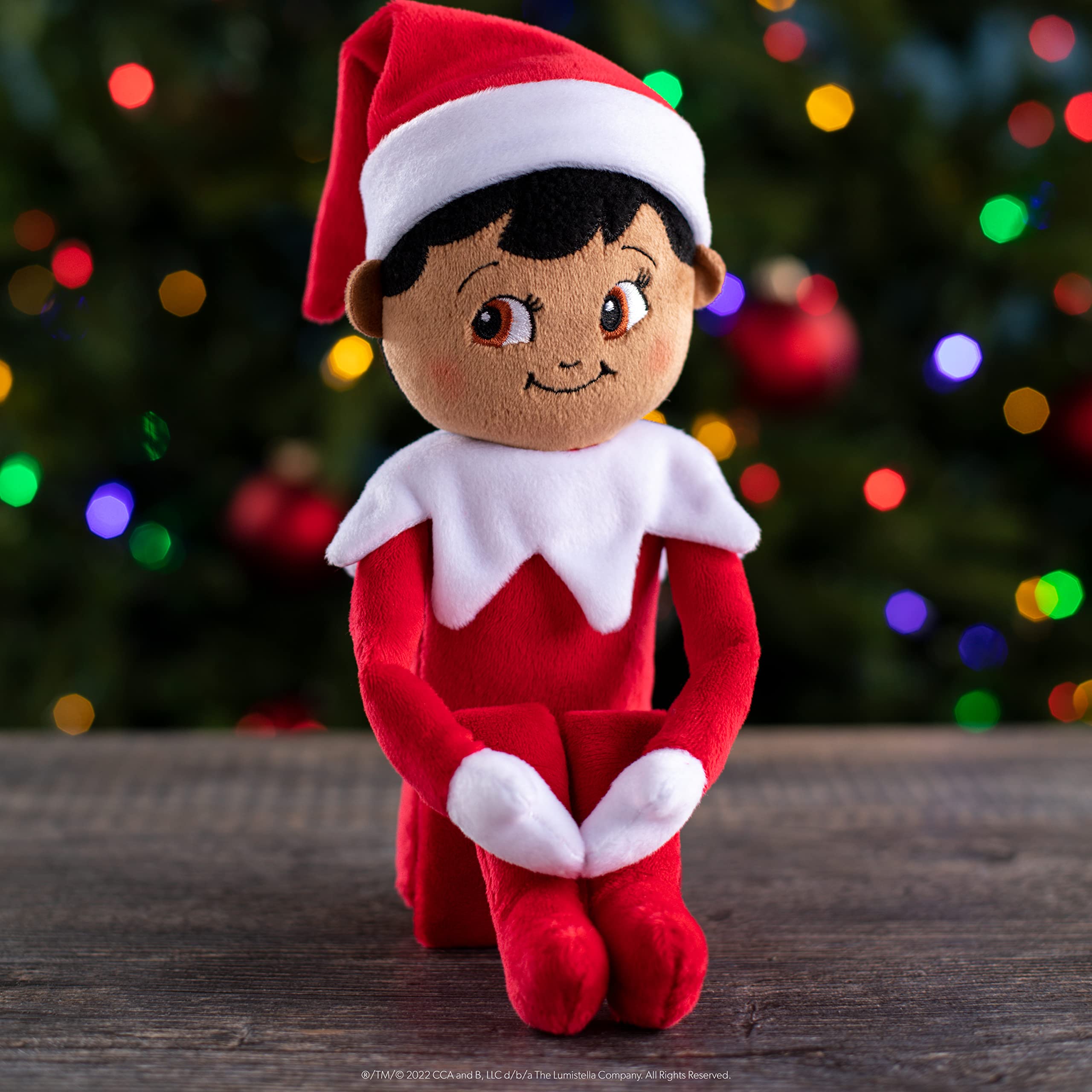 The Elf on the Shelf Plushee Pals - 17-inch Scout Elf Plush Toys - Huggable and Lovable Stuffed Brown Eyed Boy Elf Plush