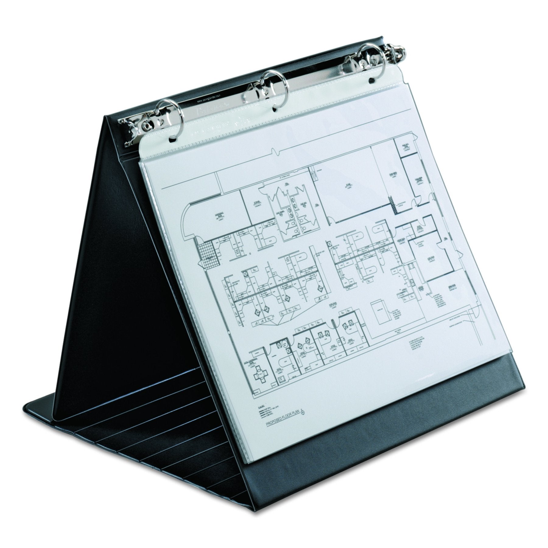 Cardinal Easel Ring Binder, Horizontal, 1-Inch, 11-Inch x 8-1/2-Inch, Black (09260V3)