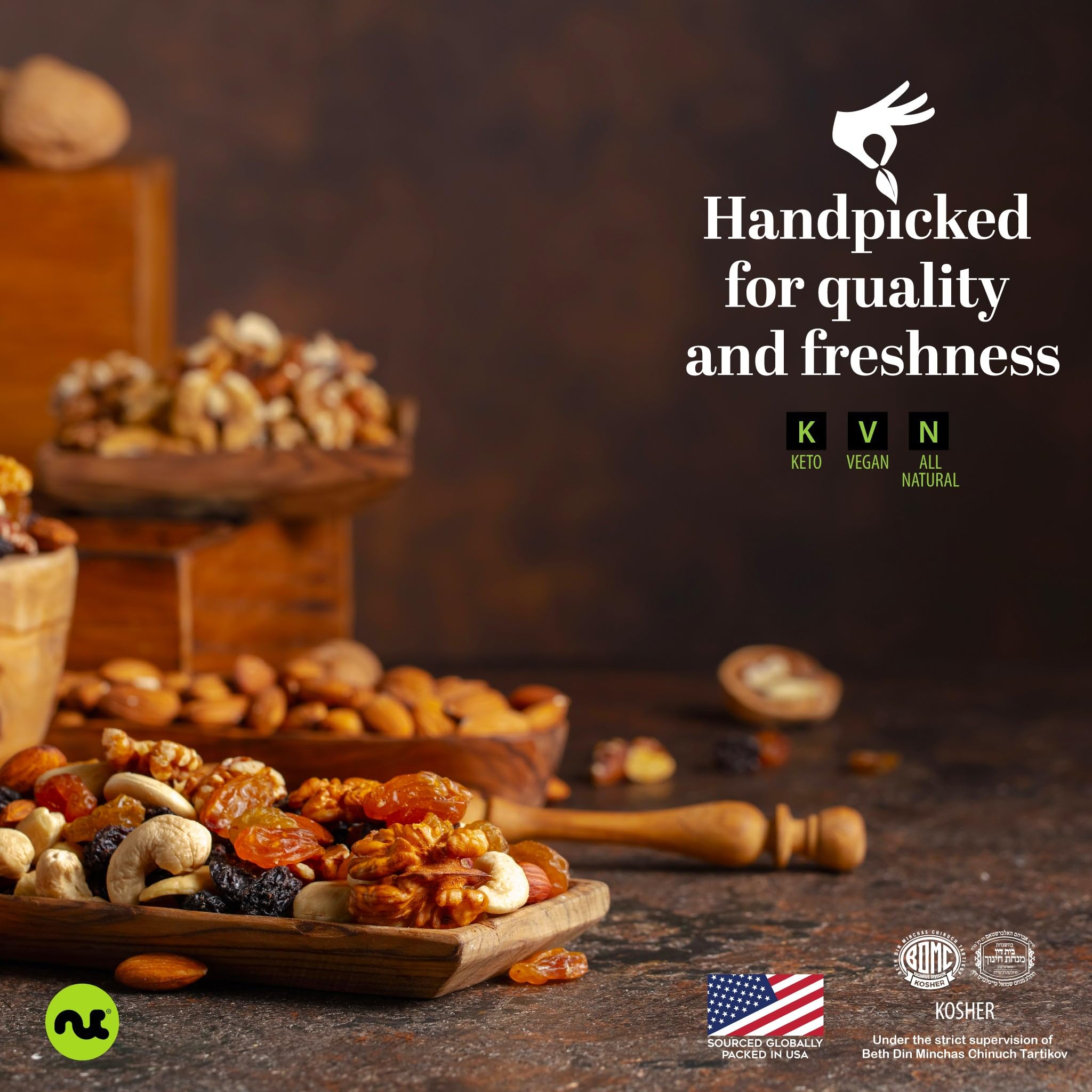 NUT CRAVINGS Dry Fruits - Sun Dried Whole Cranberries, Lightly Sweetened (32oz - 2 LB) Packed Fresh in Resealable Bag - Sweet Snack, Healthy Food, All Natural, Vegan, Kosher Certified