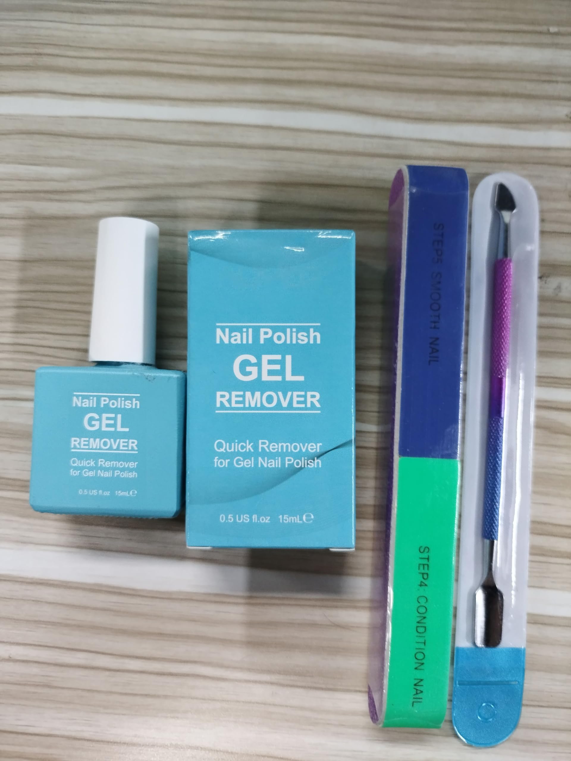 Nail Polish Remover, (3PCS) Gel Nail Polish Remover, Professional Removes Soak-Off Gel Nail Polish and UV Art Nail Lacquer, Don't Hurt Your Nails - 15Ml