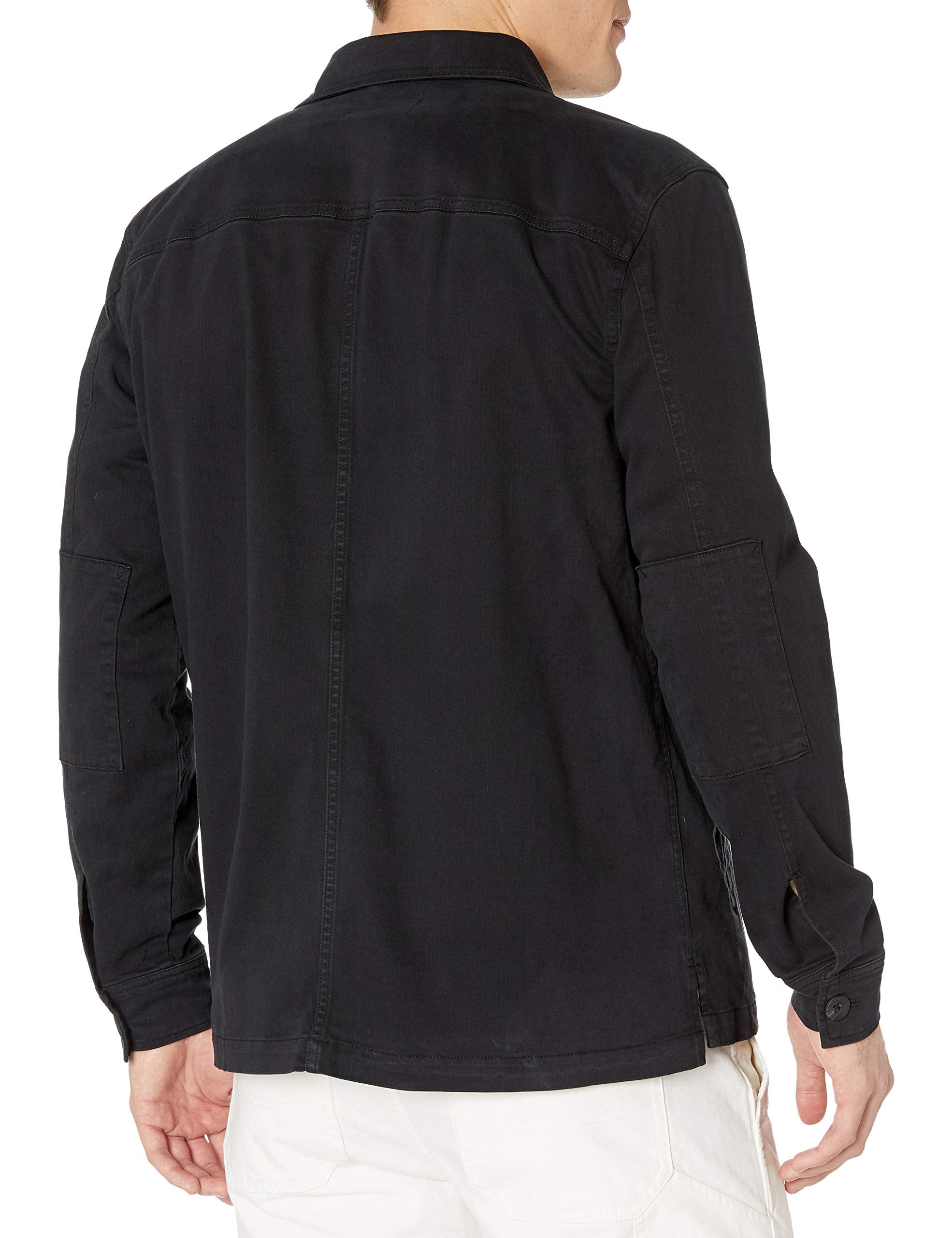 PAIGE mens Alva Military Transitional Jacket, Black, Medium US