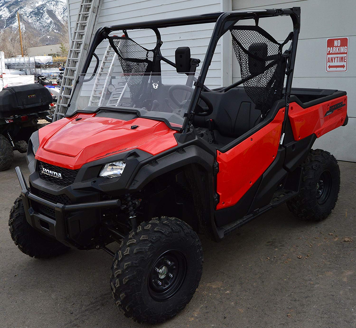 Honda Pioneer 1000 / 1000-5 Half Windshield by Clearly Tough | SCRATCH RESISTANT | Easy on and off | Premium Lexan MR10 poly w/ Hard Coat | Proudly Made in America!