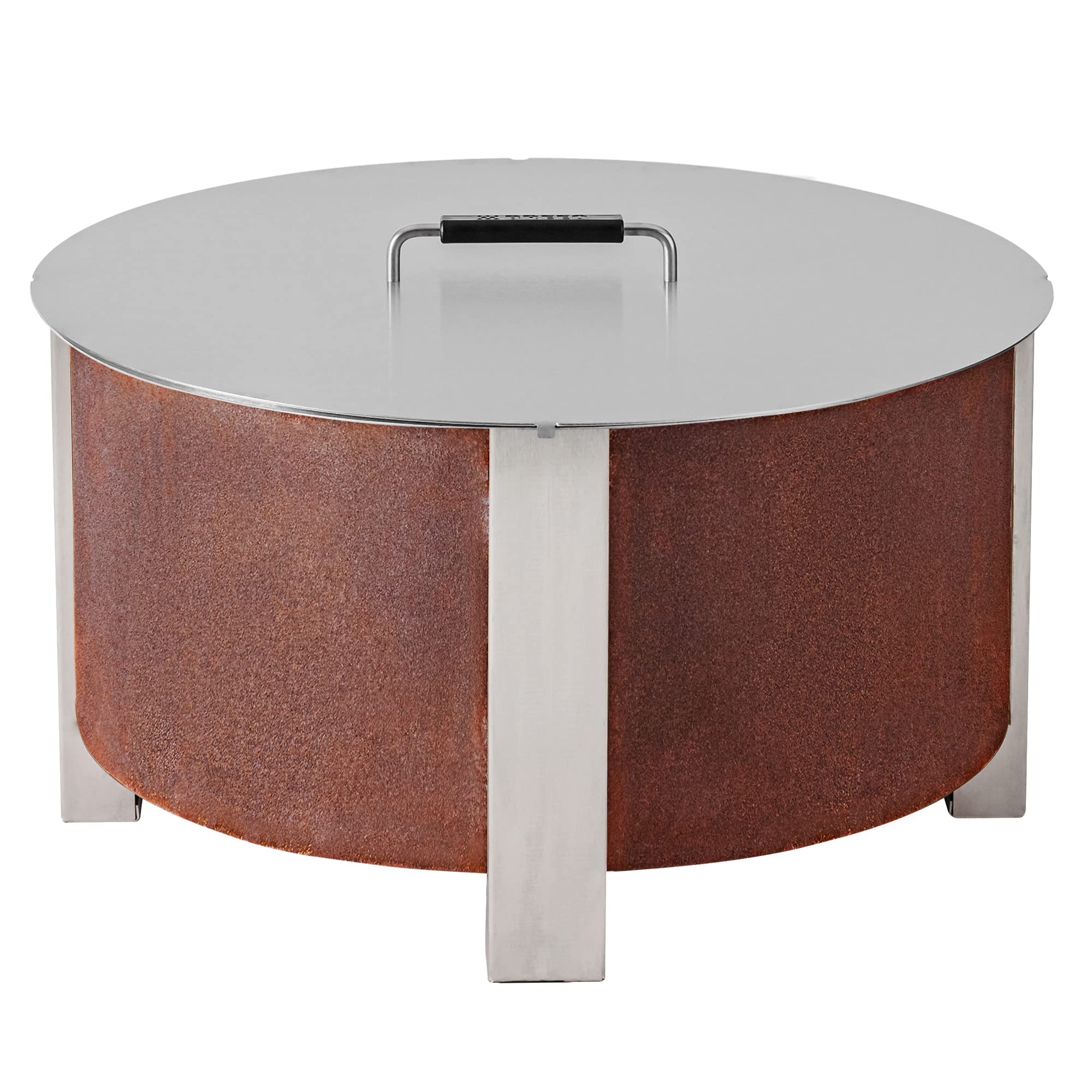 Breeo X Series Lid 24 (27.85 Inch) - Stainless Steel Firepit Lid - Keep Rain Debris and Elements Outside the Fire Pit - Durable Fire Pit Cover - Firepit Cover - USA Made - Bonfire Accessories