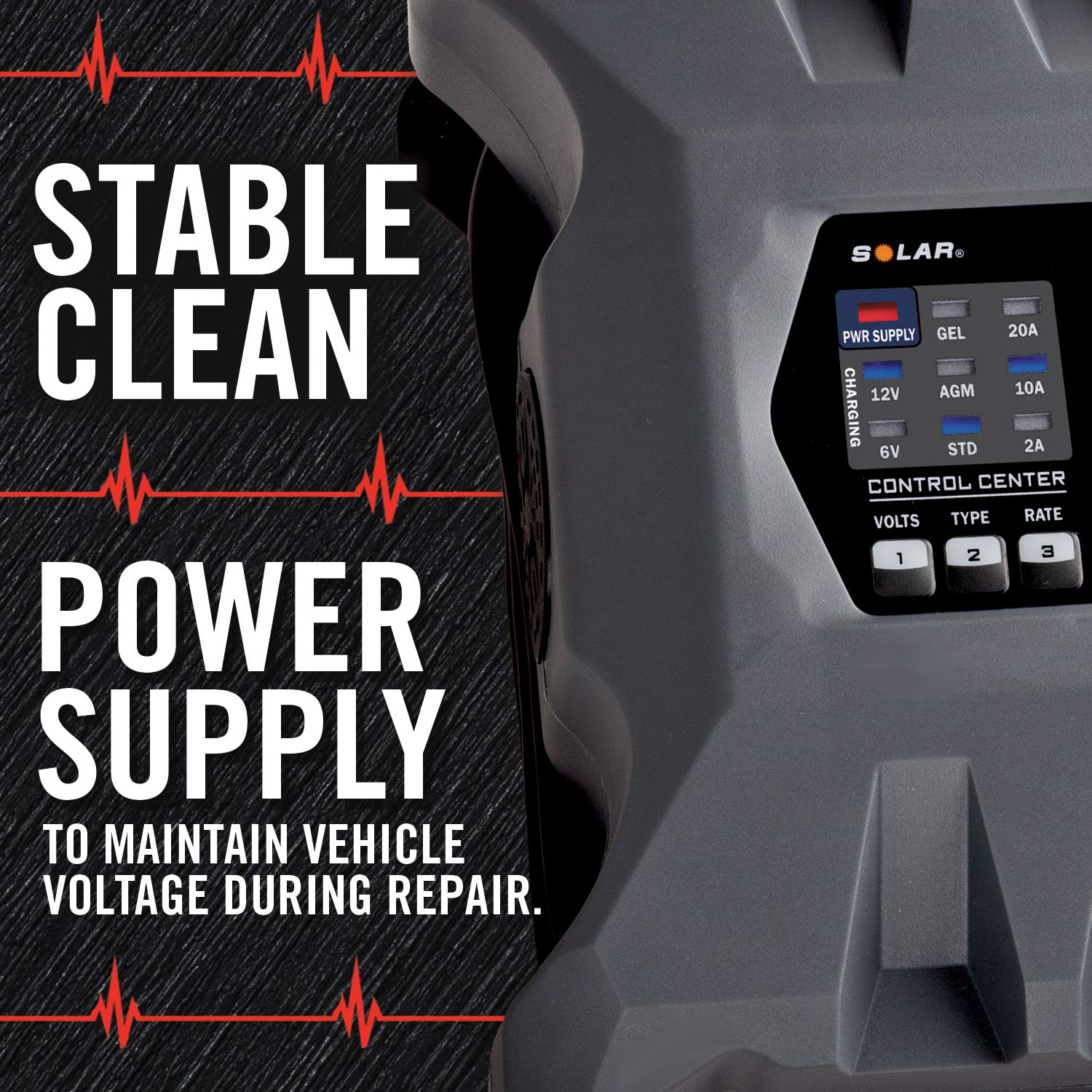 Clore Automotive PL2310 10-Amp Fully-Automatic Smart Charger, 6V and 12V Battery Charger, Battery Maintainer, and Stable Power Supply with Temperature Compensation