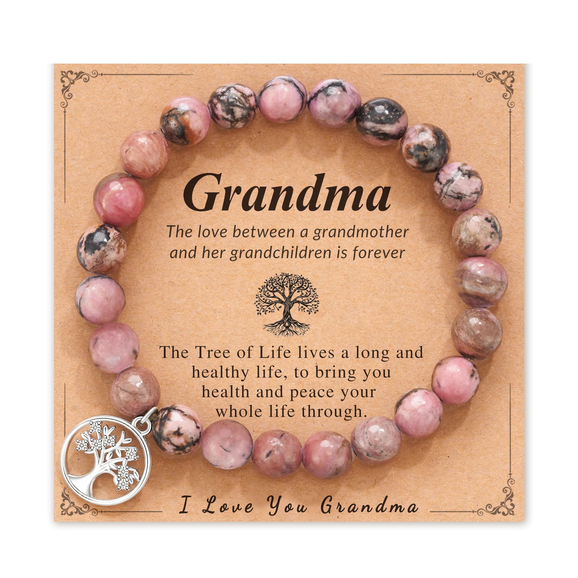 LAVEIR Grandma Gifts, Grandma Mothers Day Gifts for Grandma Grandmother Grandparents Bracelet Best Grandma Birthday Mothers Day Gifts Ideas from Granddaughter