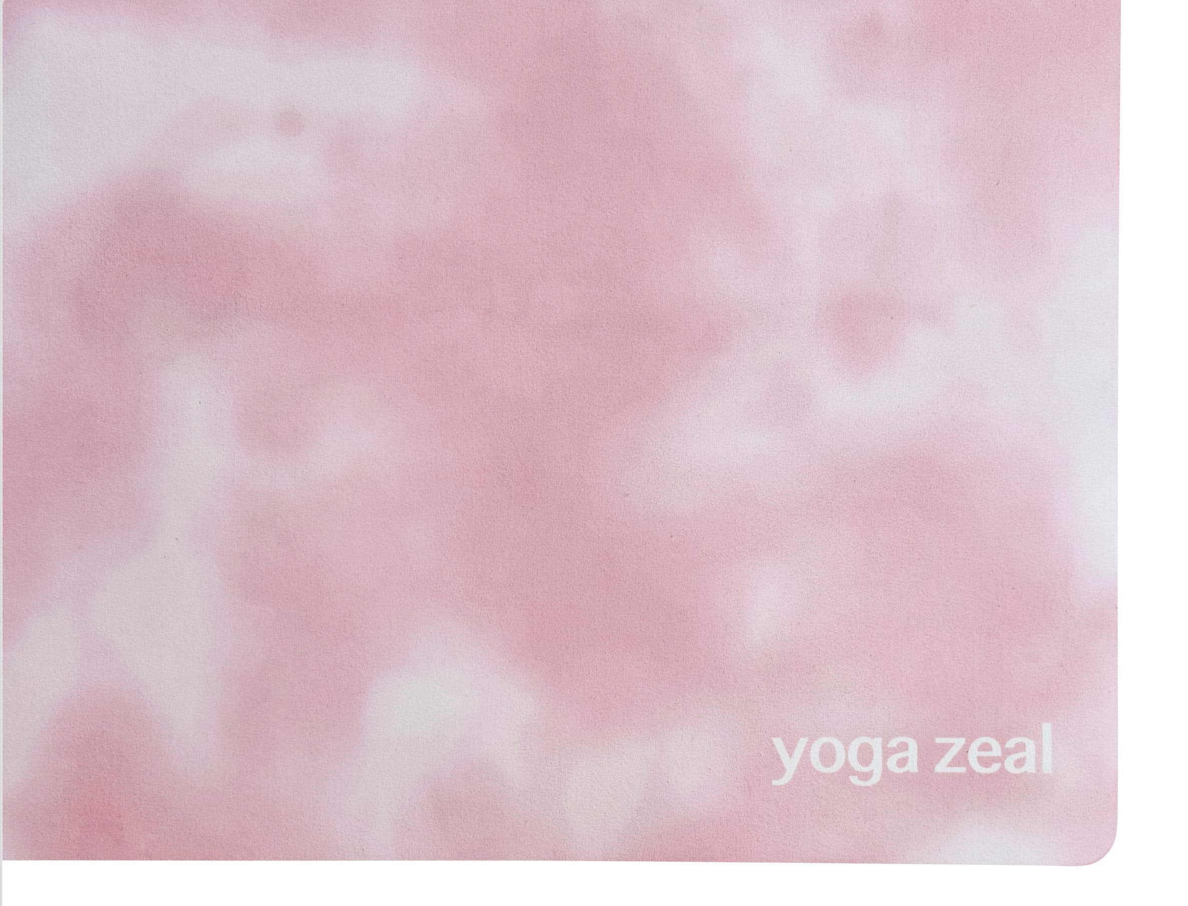 Pink Tie Dye Mat - Luxuriously Soft, Thick, Non-Slip, Hot Yoga Mat. Eco Printed. Designed to grip better with a sweaty yoga practice!