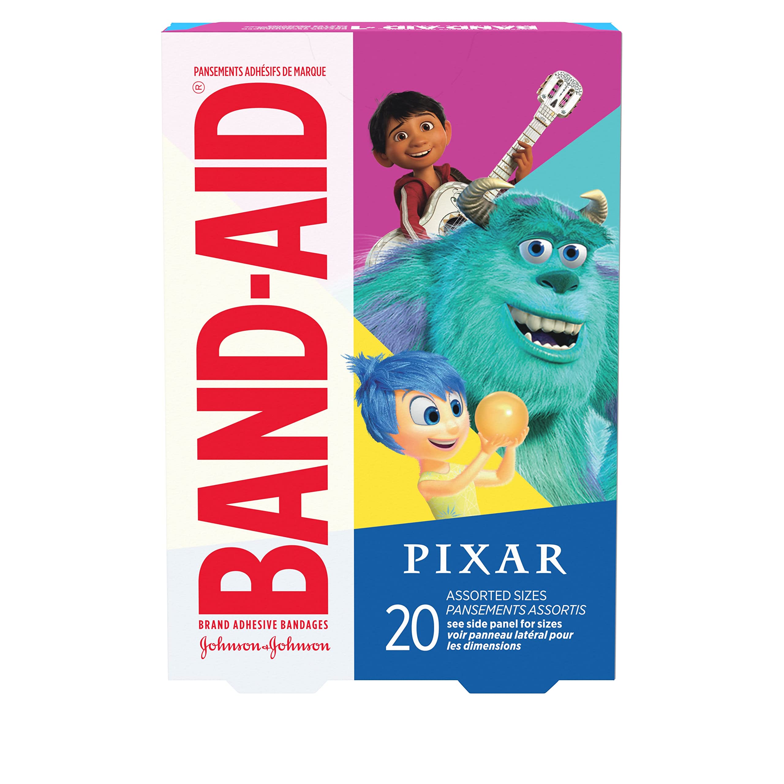 Band-Aid Bandages, Disney/Pixar Mashup Characters, Assorted 20 ct