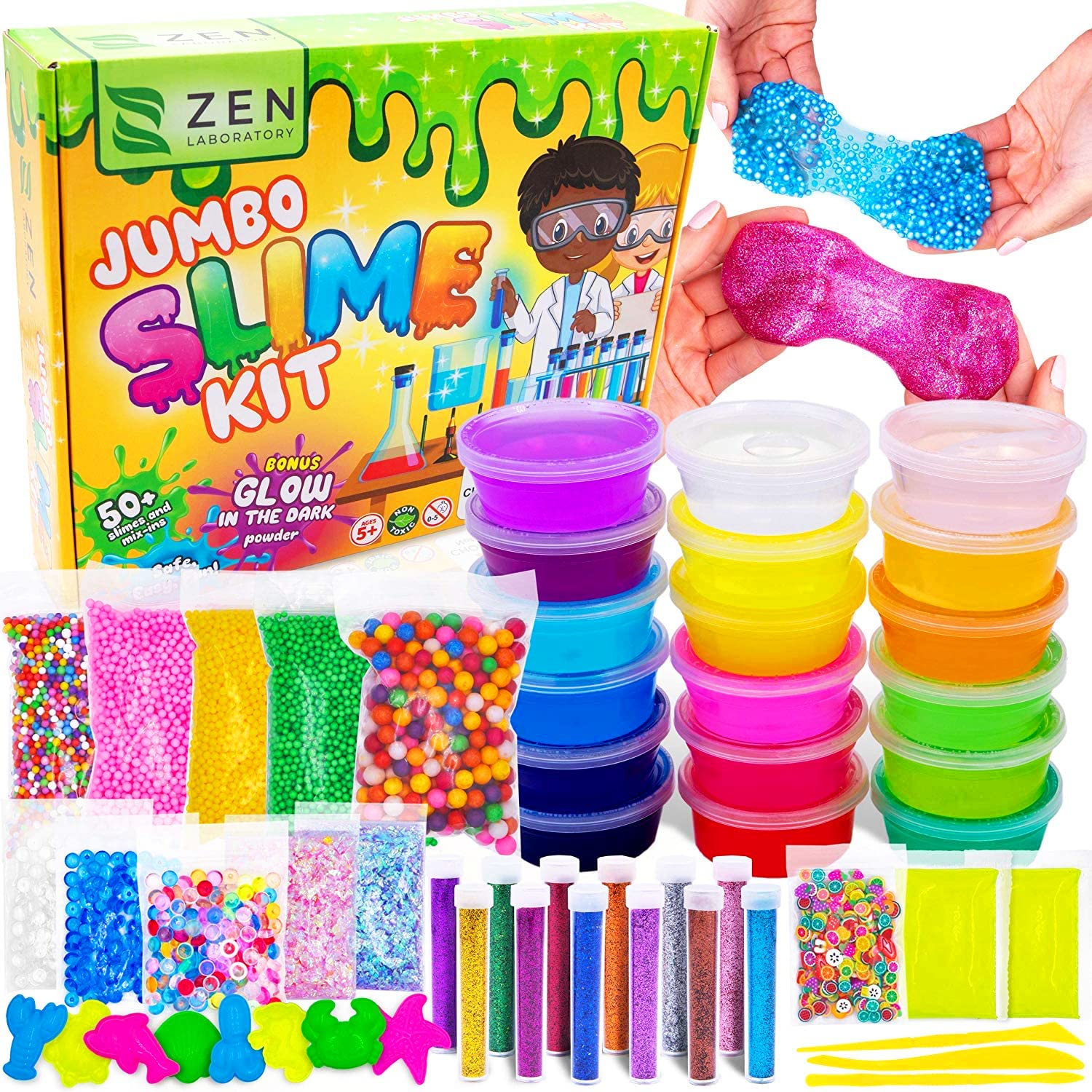 Ultimate Slime Kit for Girls 10-12 | Perfect Toys for Girls 7-12 Years Old | Complete DIY Slime Making Kit for Kids and Boys | Christmas Party Favors