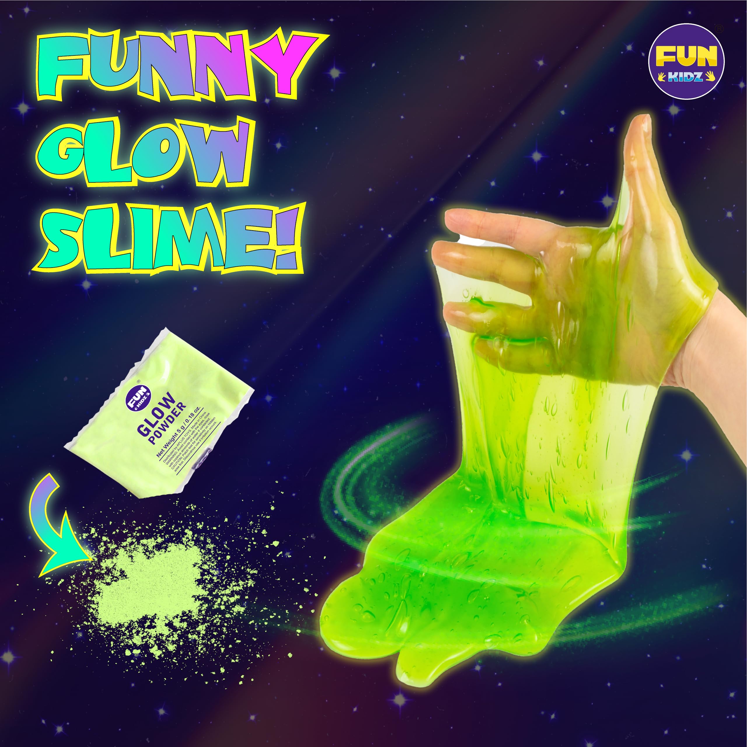 Fluffy Unicorn Slime Kit for Girls, FunKidz Cloud Slime Gift for Ages 6+ Kids Fun Slime Making Kit Awesome Craft Toy Birthday Present Ideas