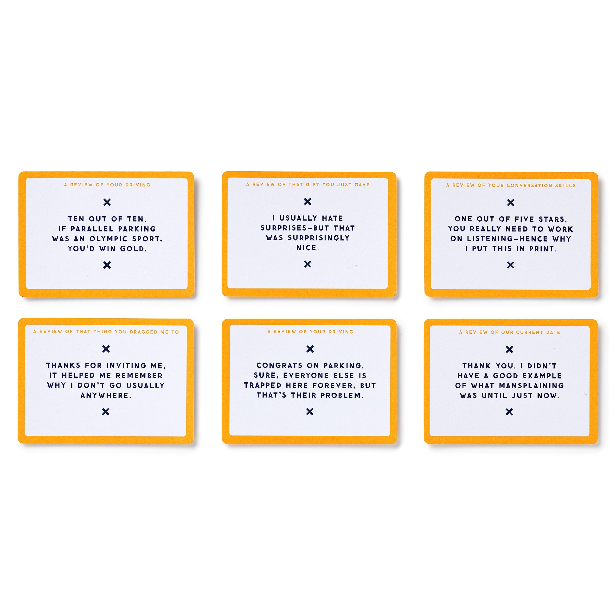 Brass Monkey Oddly Specific Ratings – 100 Double Sided Cards Featuring Unique Reviews And Space To Give A Star Rating