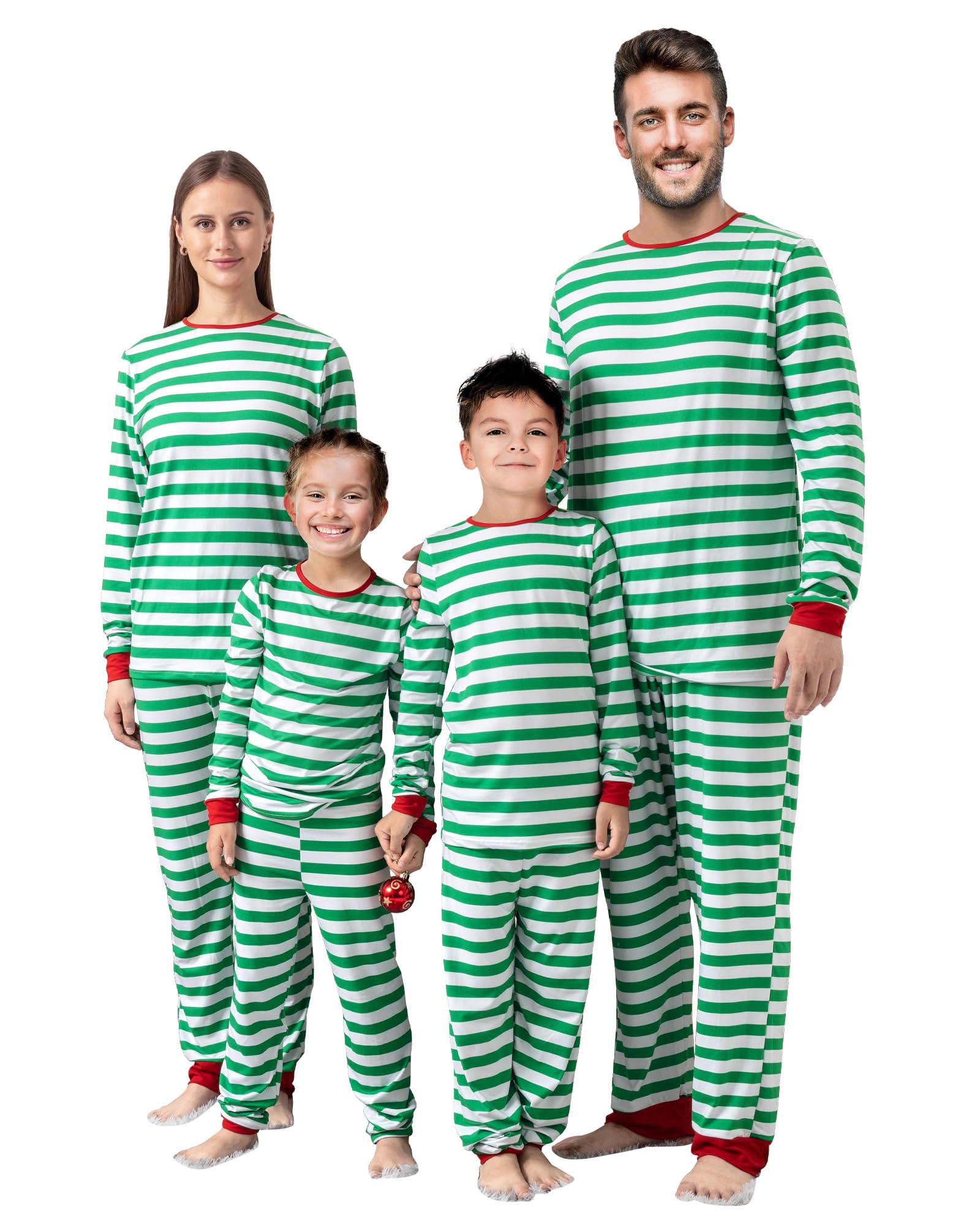 QUNISY Family Pajamas Christmas Matching Sets Xmas Family Pjs Set Couple Holiday Jammies Women/Men Festival Sleepwear Adult KIDS-8T-G