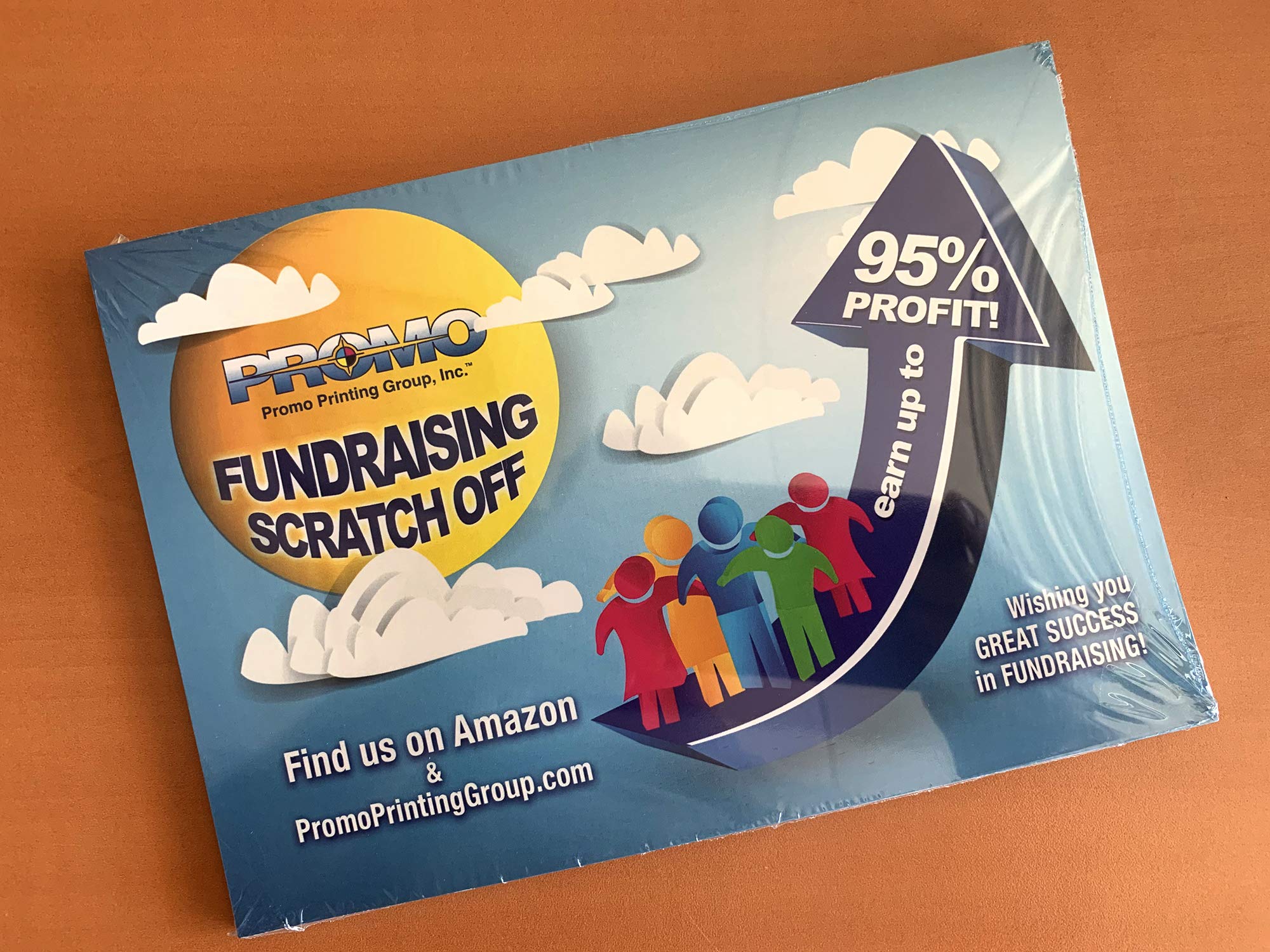 PROMO PRINTING GROUP, INC. For Our Team Fundraising Scratch Off Cards 1 - (20 Cards per Pack) - Raise $2,000. You Keep All the Profit!