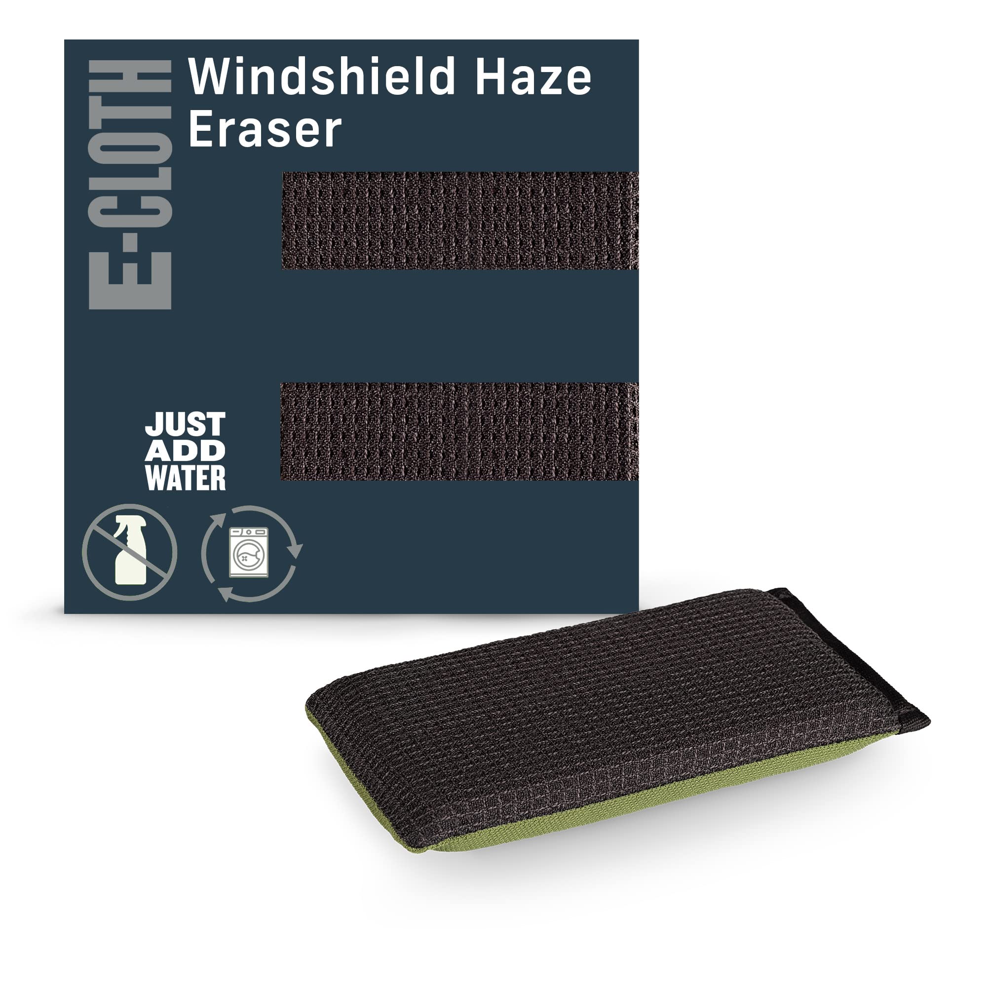 E-Cloth Windshield Haze Eraser, Auto Glass Cleaning Sponge for Windshields, Windows, Mirrors and Glass