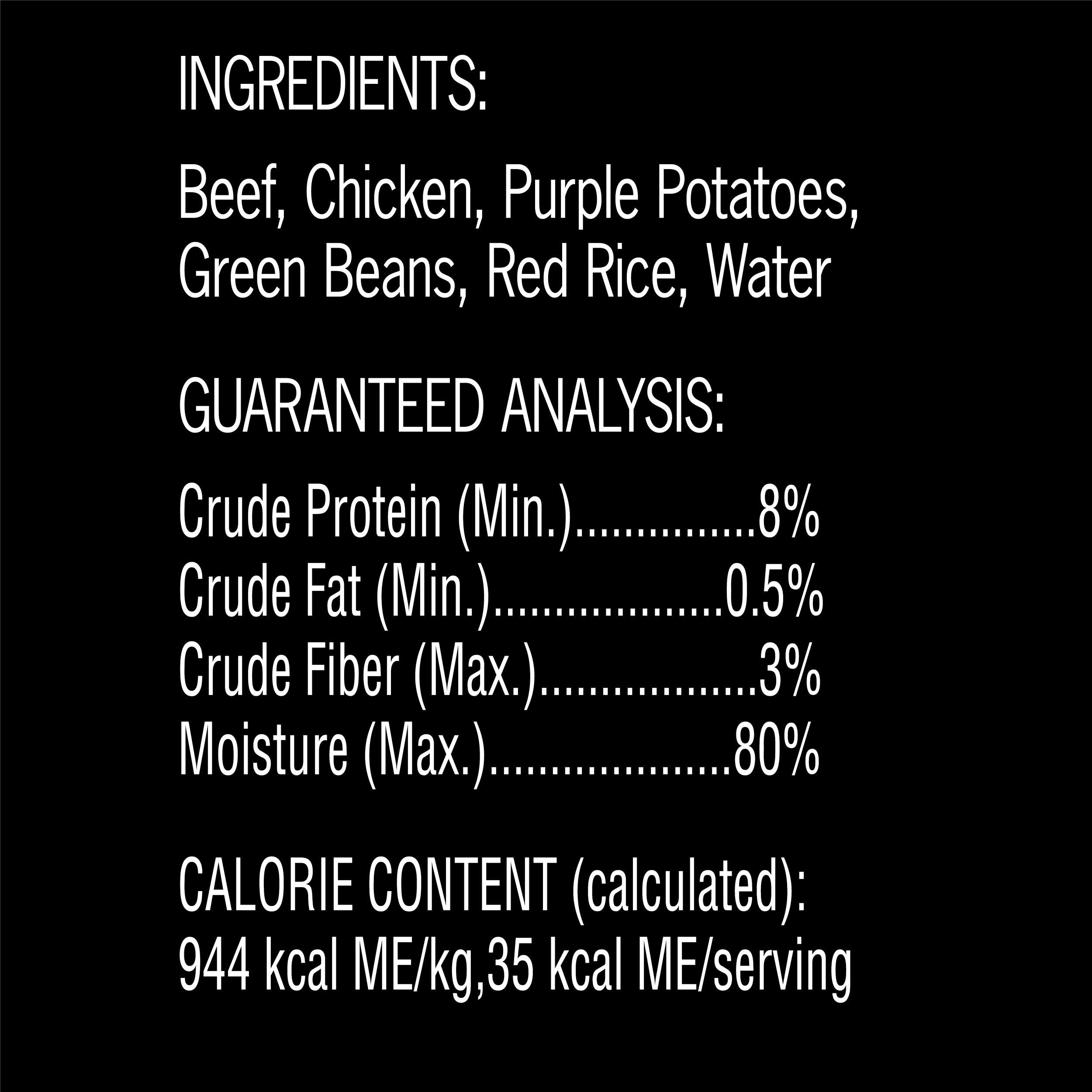 CESAR SIMPLY CRAFTED Adult Soft Wet Dog Food Meal Topper Beef, Chicken, Purple Potatoes, Green Beans & Red Rice, 1.3 oz. Tubs, (Pack of 10)