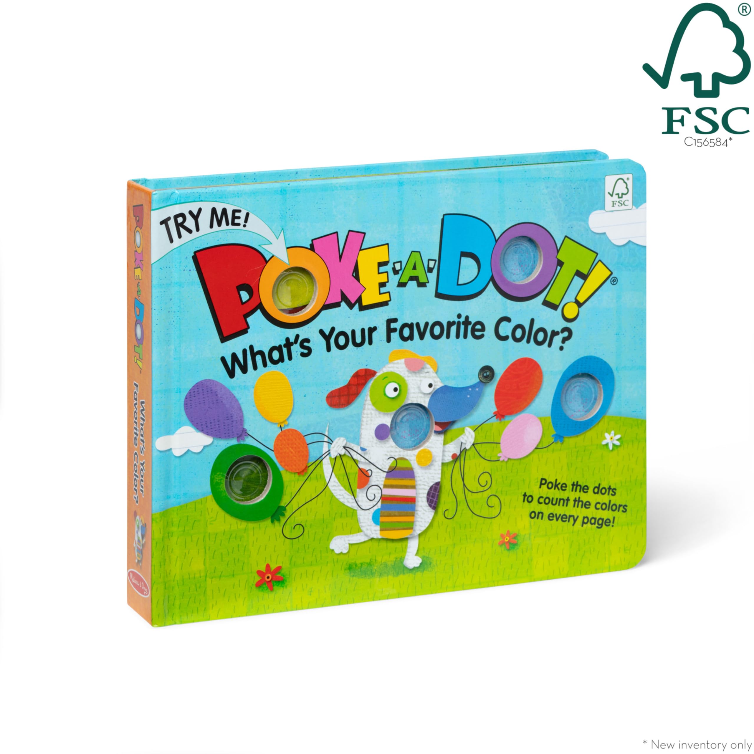 Melissa & Doug Children's Book - Poke-a-Dot: What’s Your Favorite Color (Board Book with Buttons to Pop) - FSC Certified