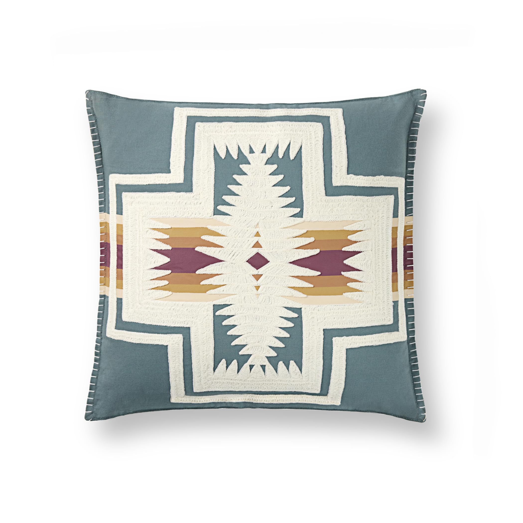 PENDLETON 31810 Prairie Trail Hug Throw Pillow, 14x30 inches, Slate