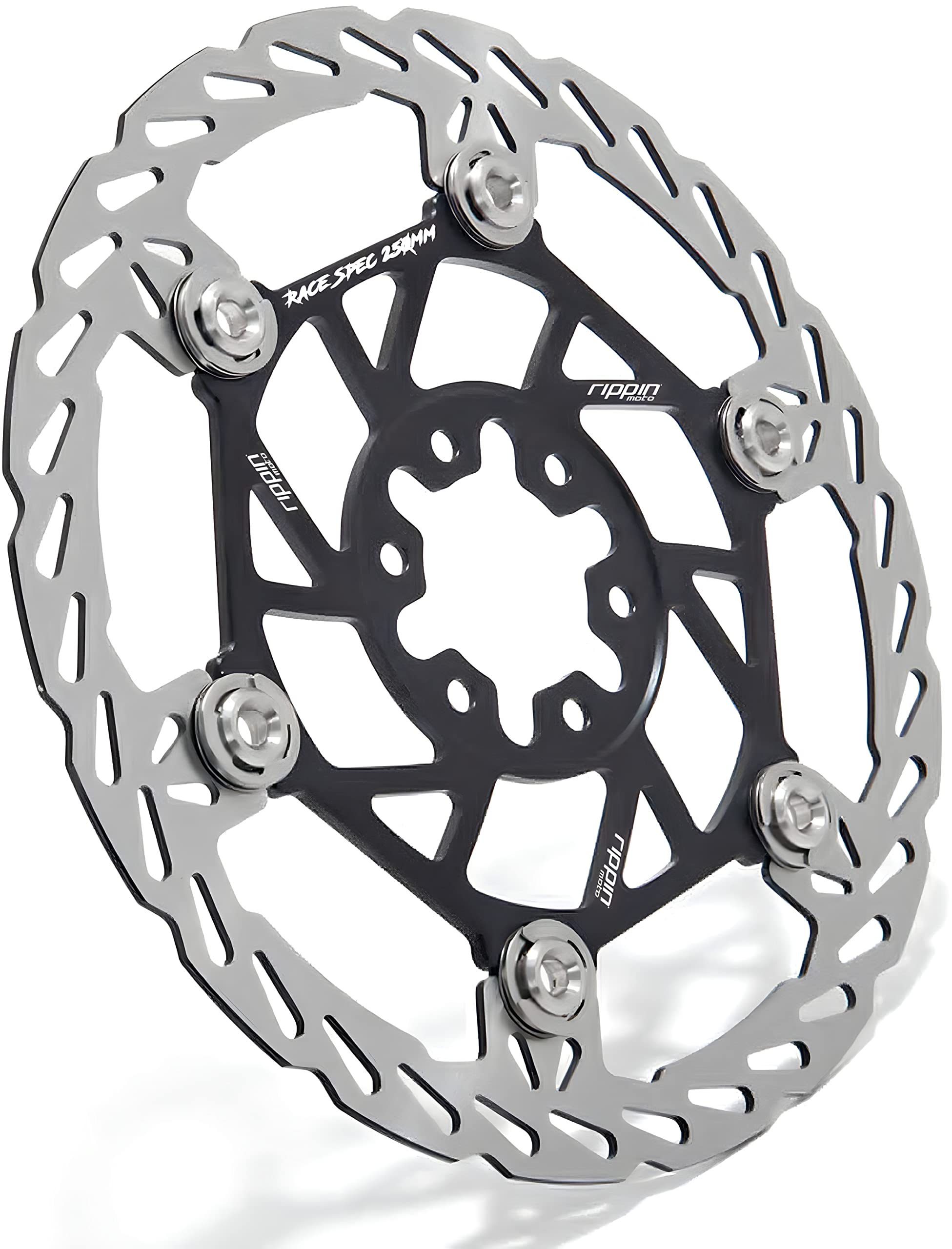 Rippin Moto 250mm Race Spec Front Rotor for Surron Light Bee X, & Talaria Sting R MX3, MX4 - High Performance Braking Upgrade - 2.3mm Thick | 6x44mm Hub Pattern
