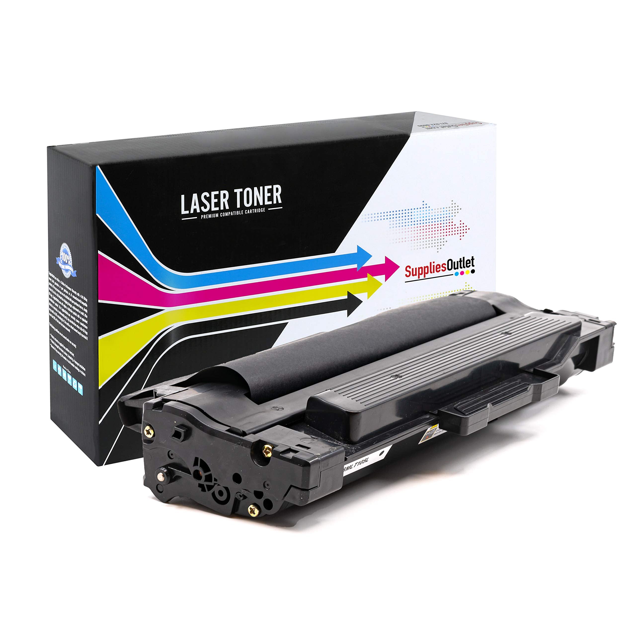 SuppliesOutlet Compatible Toner Cartridge Replacement for Samsung MLT-D105L / MLTD105L (High Yield Black,1 Pack)