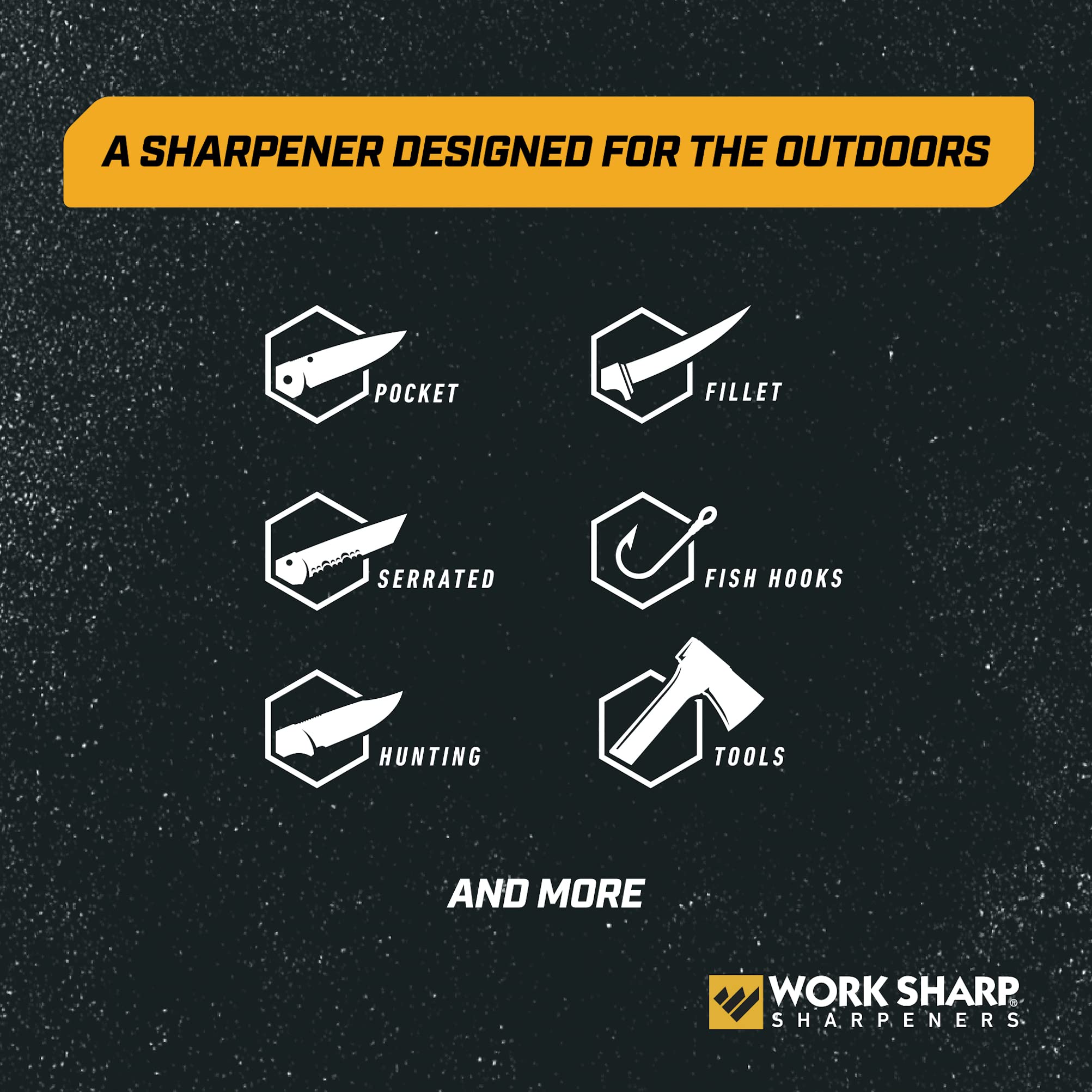 Work Sharp Guided Field Sharpener 3 Pack Gift Set, Travel Hunting Knife Sharpener Tool Multi Pack