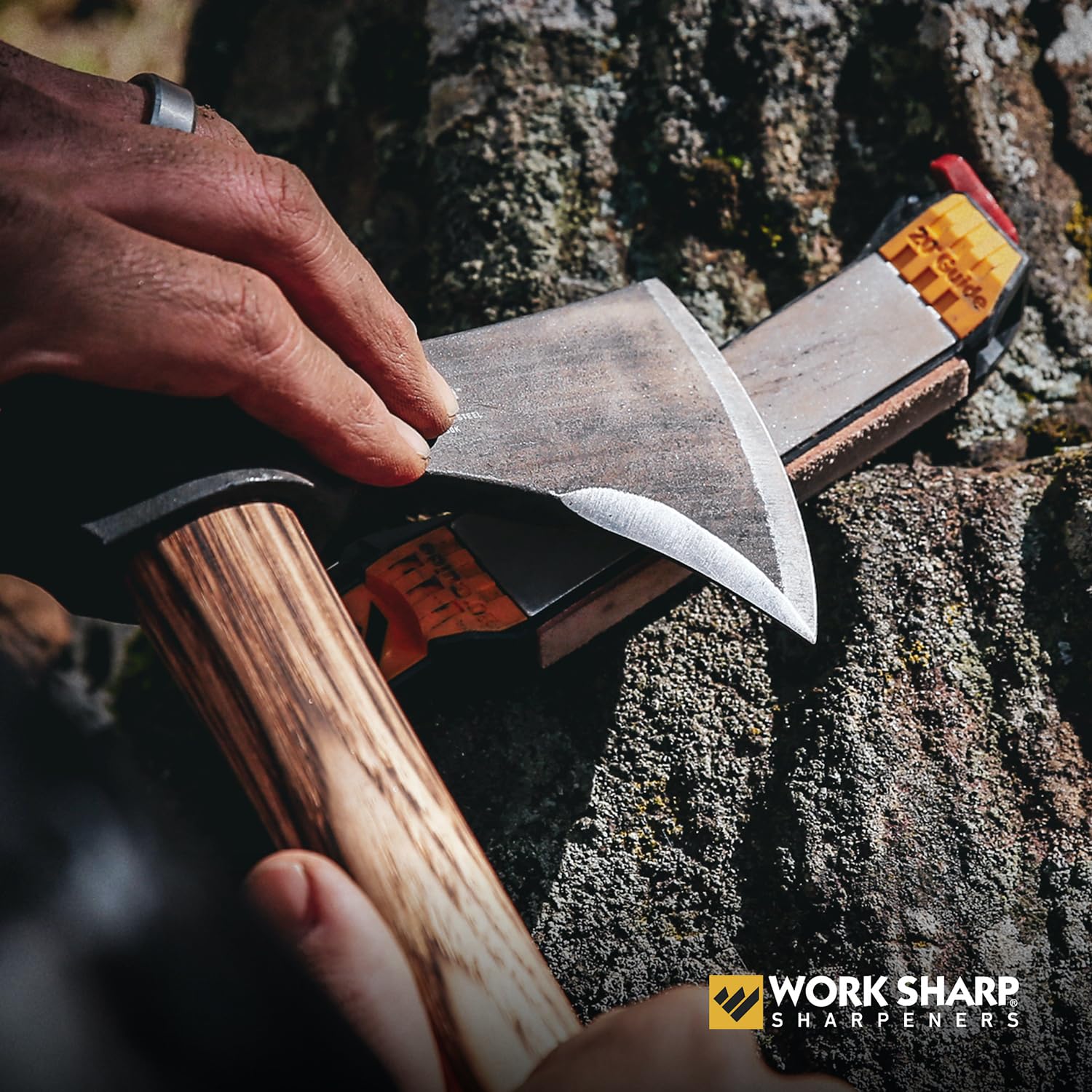 Work Sharp Guided Field Sharpener, Compact Travel Hunting Knife Sharpener Tool