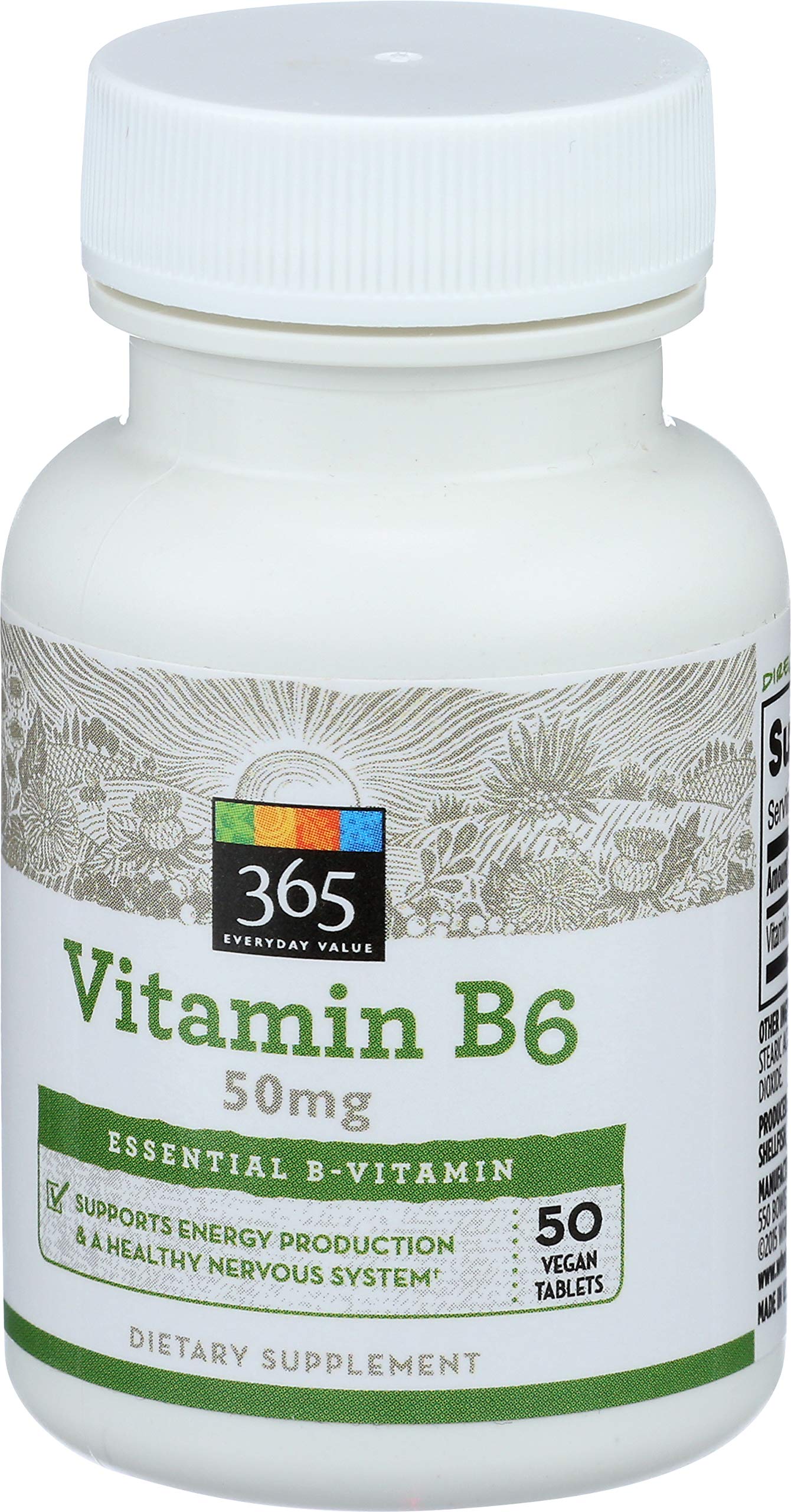 365 Everyday Value, Vitamin B6 50mg, 50 ct