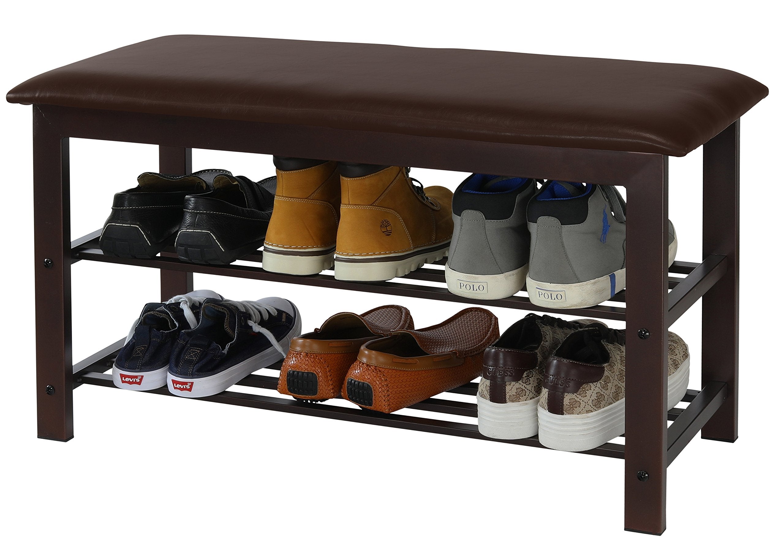 Simple Houseware Entryway Shoe Rack Bench Storage Organizer