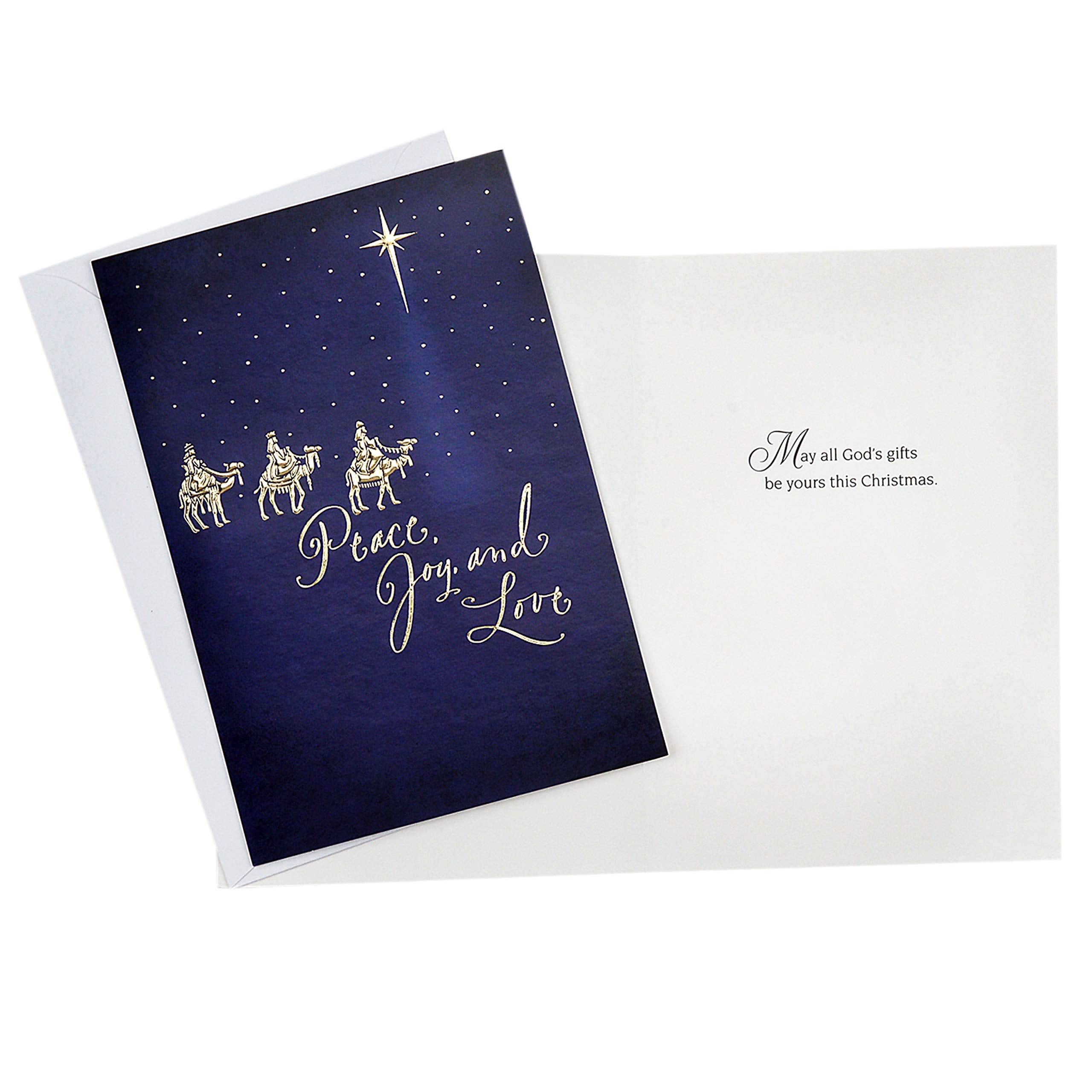 Hallmark Image Arts Religious Boxed Christmas Cards Assortment (4 Designs, 24 Christmas Cards with Envelopes)