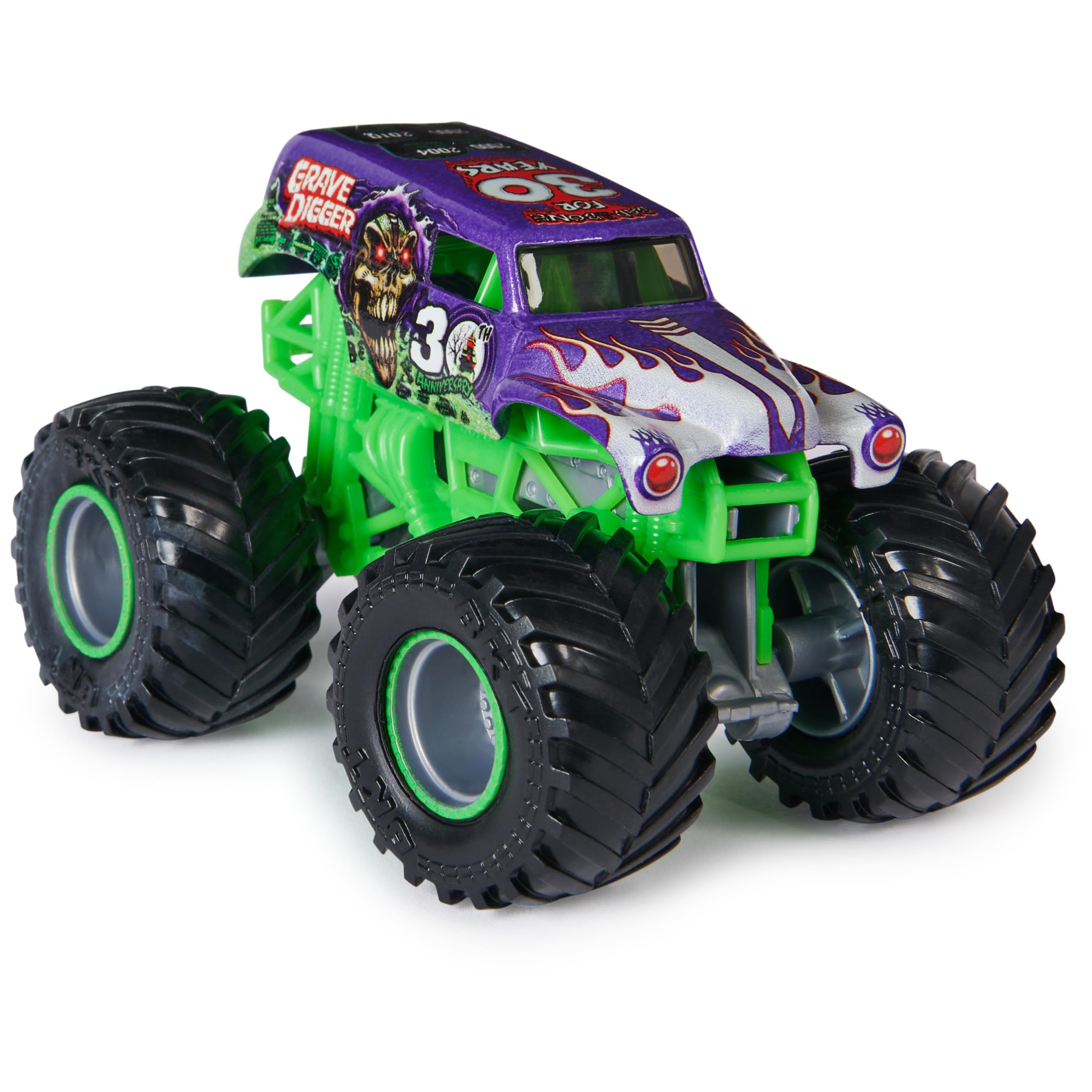 Monster Jam, Grave Digger 40th Anniversary 8-Pack Monster Trucks with Bonus Accessories, 1:64 Scale, Kids Toys for Boys and Girls 3 and up