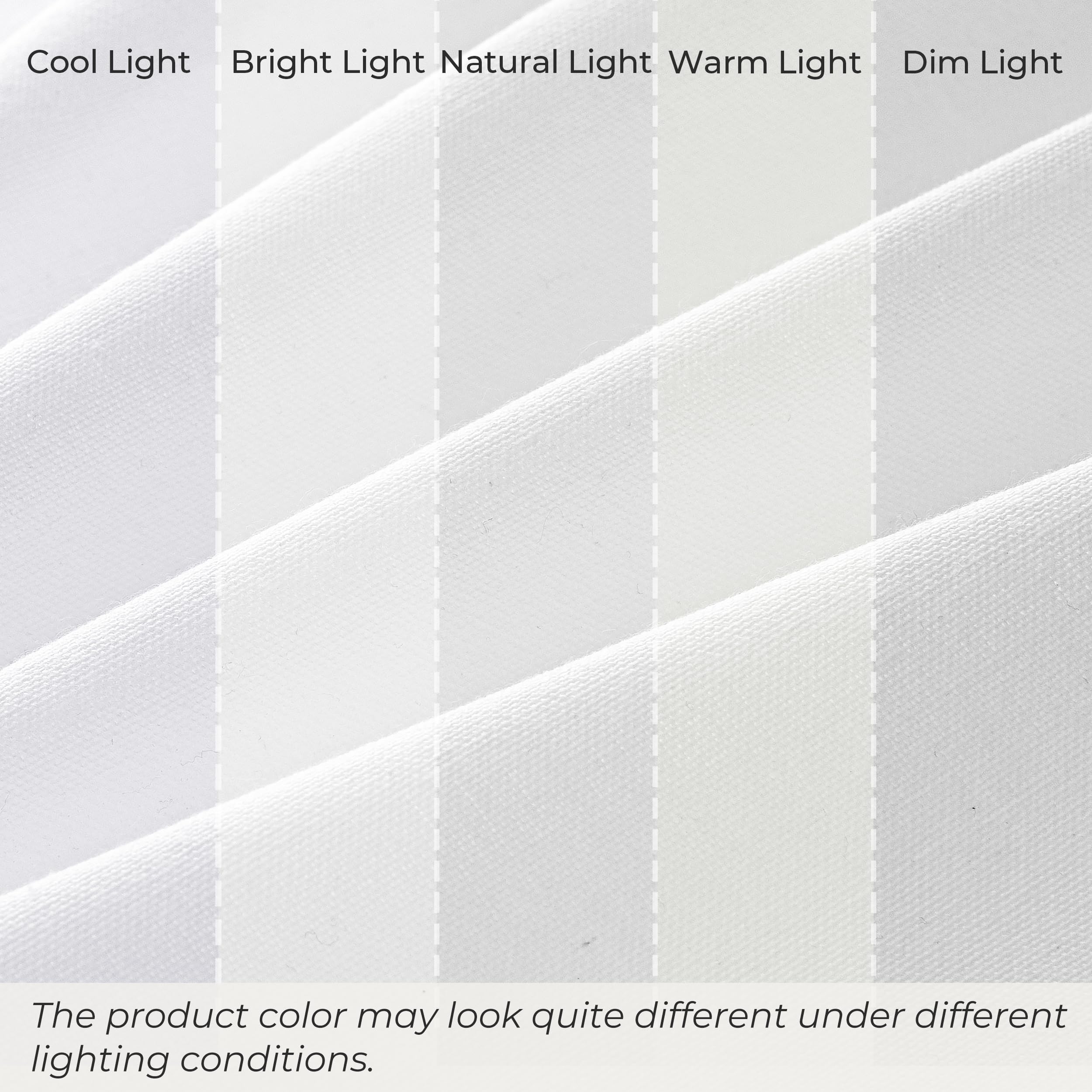 Seasonwood Linen Shower Curtain White Fabric Shower Curtain Boho White Shower Curtains for Bathroom Modern Farmhouse Bathroom Decor (72x72 Inch)