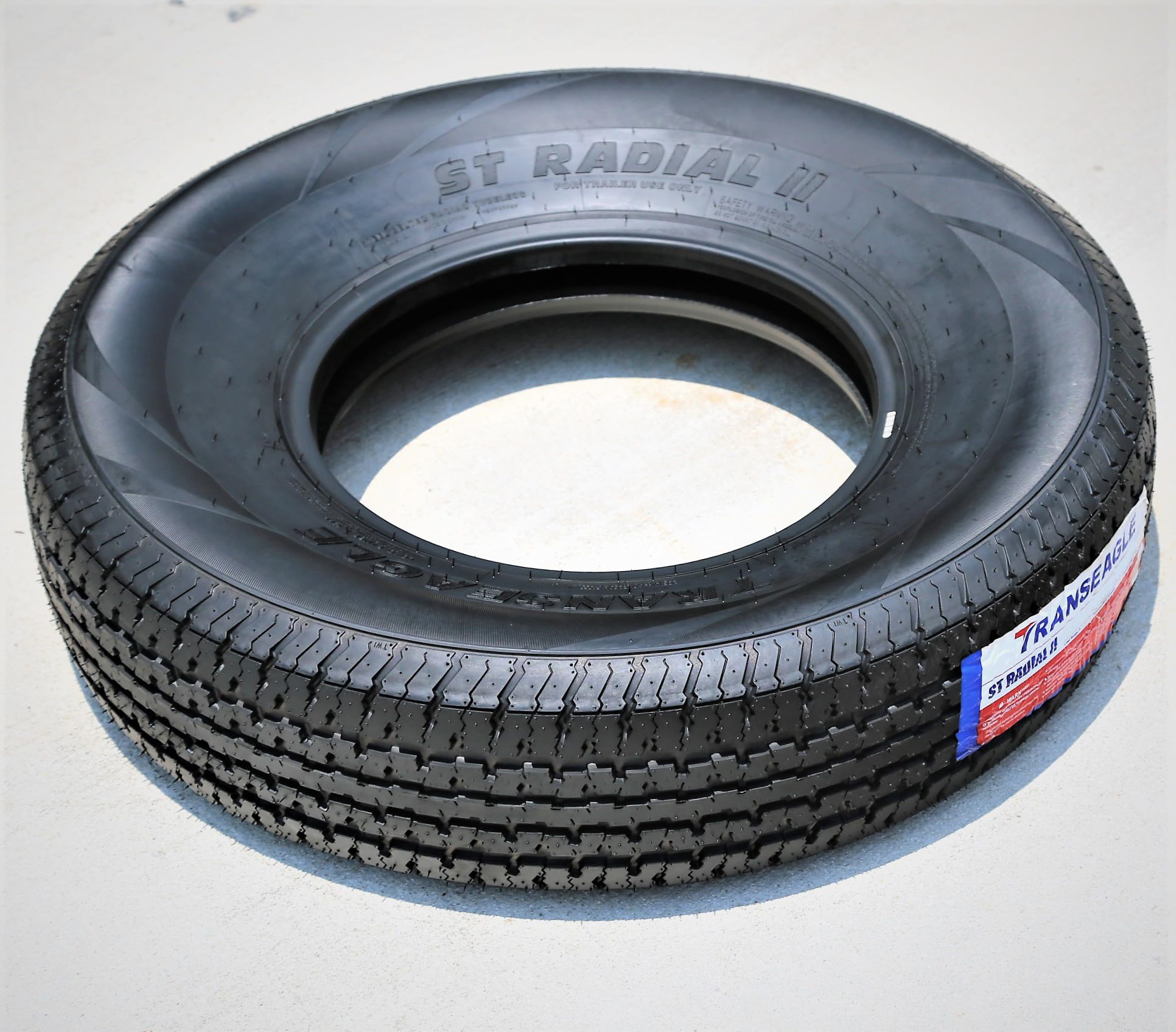 Set of 4 (FOUR) Transeagle ST Radial II Premium Trailer Radial Tires-ST225/75R15 225/75/15 225/75-15 117/112L Load Range E LRE 10-Ply BSW Black Side Wall
