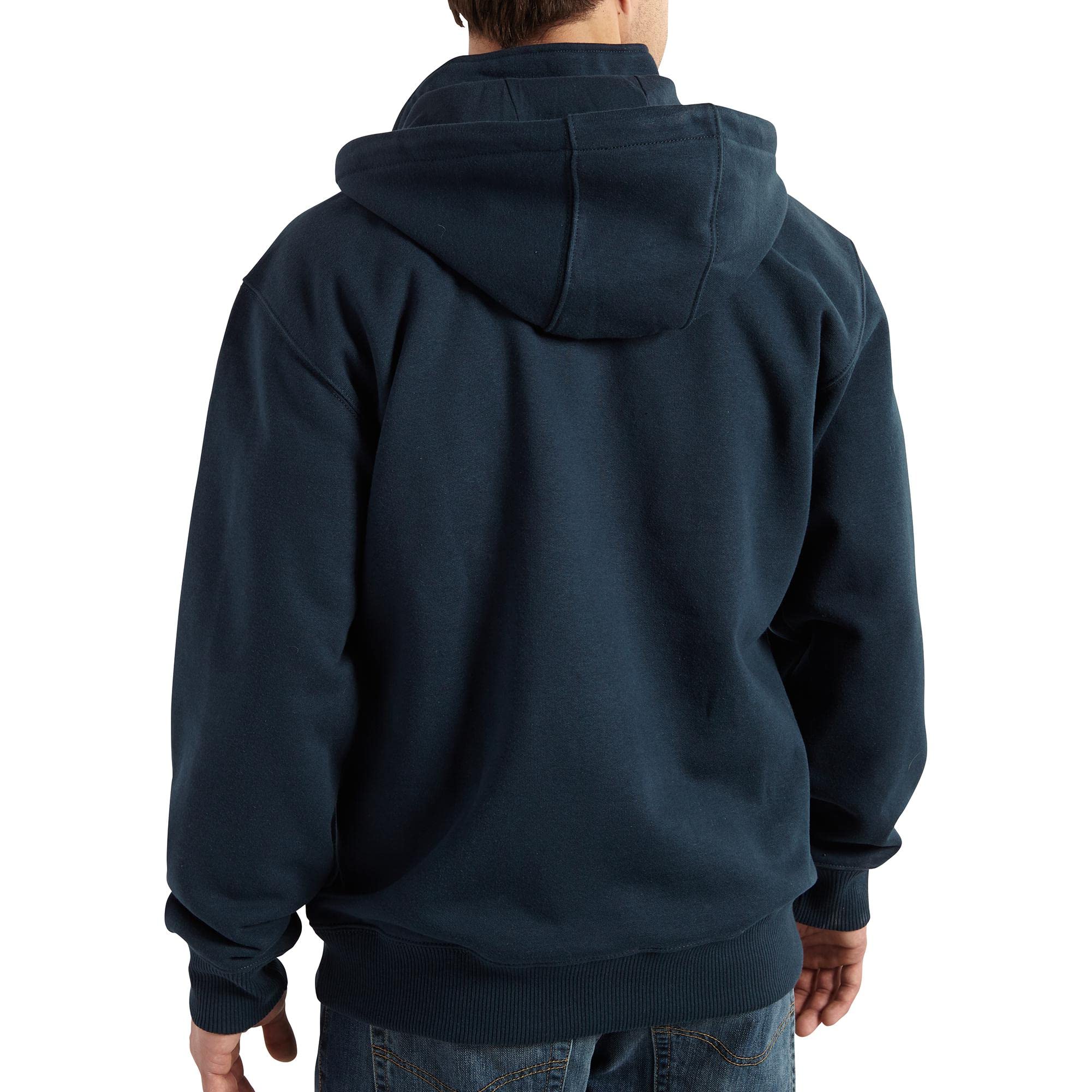 Carhartt Men's Rain Defender Loose Fit Heavyweight Quarter-Zip Sweatshirt, New Navy, Medium